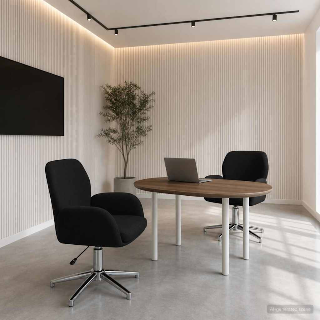 vidaXL Drehstühle 2 Stk. 54 x 58 x 90 cm Schwarz Stoff