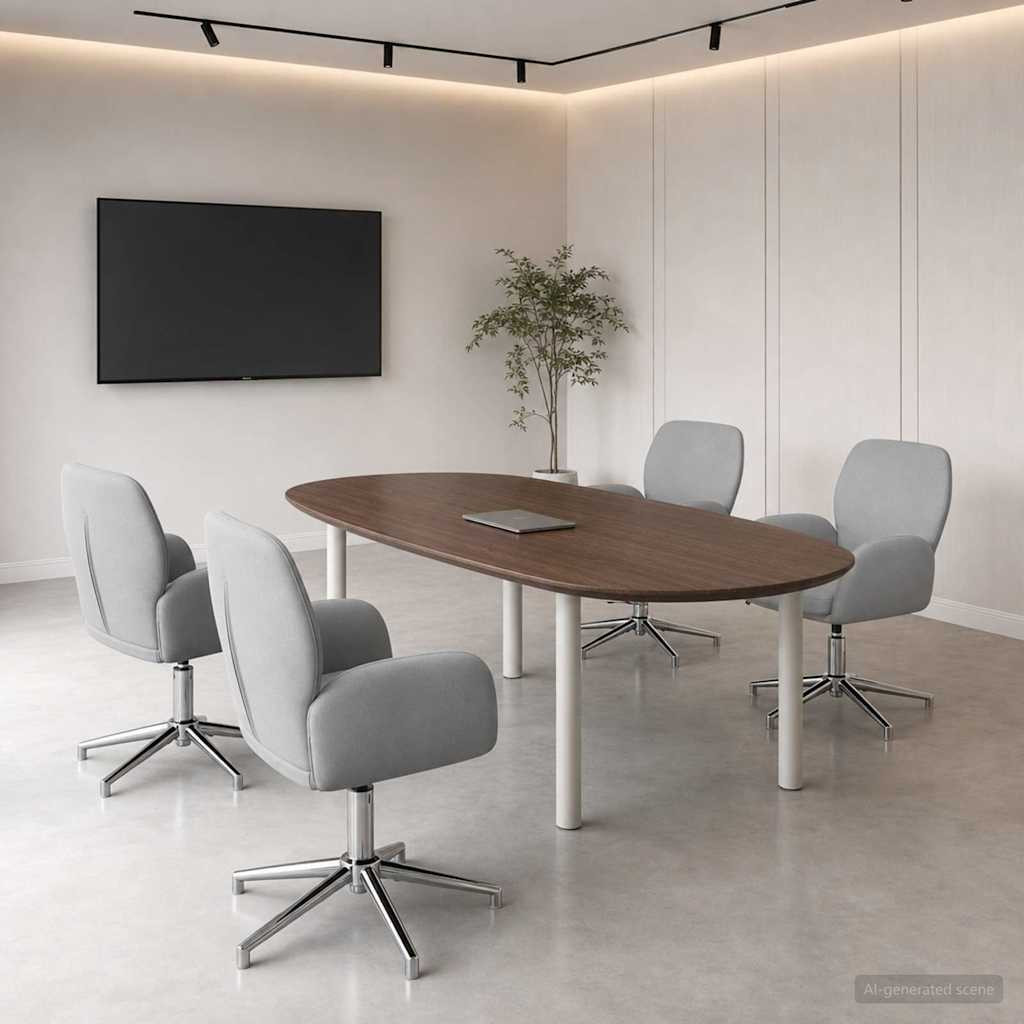 vidaXL Drehstühle 4 Stk. 54 x 58 x 90 cm Hellgrau Stoff