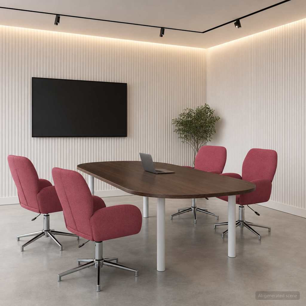 vidaXL Drehstühle 4 Stk. 54 x 58 x 90 cm Weinrot Stoff