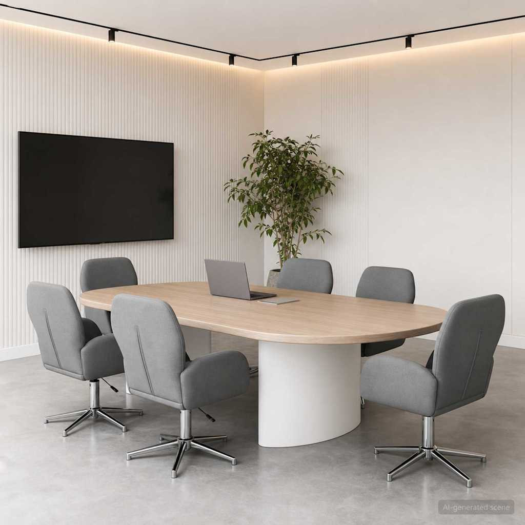 vidaXL Drehstühle 6 Stk. 54 x 58 x 90 cm Dunkelgrau Stoff