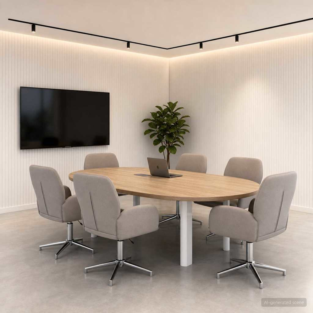 vidaXL Drehstühle 6 Stk. 54 x 58 x 90 cm Taupe Stoff