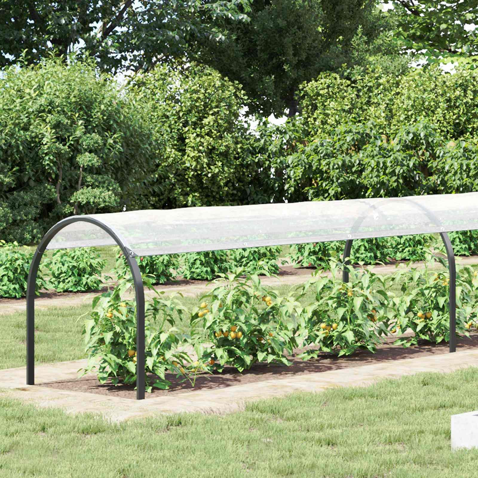 vidaXL Pflanzenabdeckung Transparent 6 x 1,5 m PE