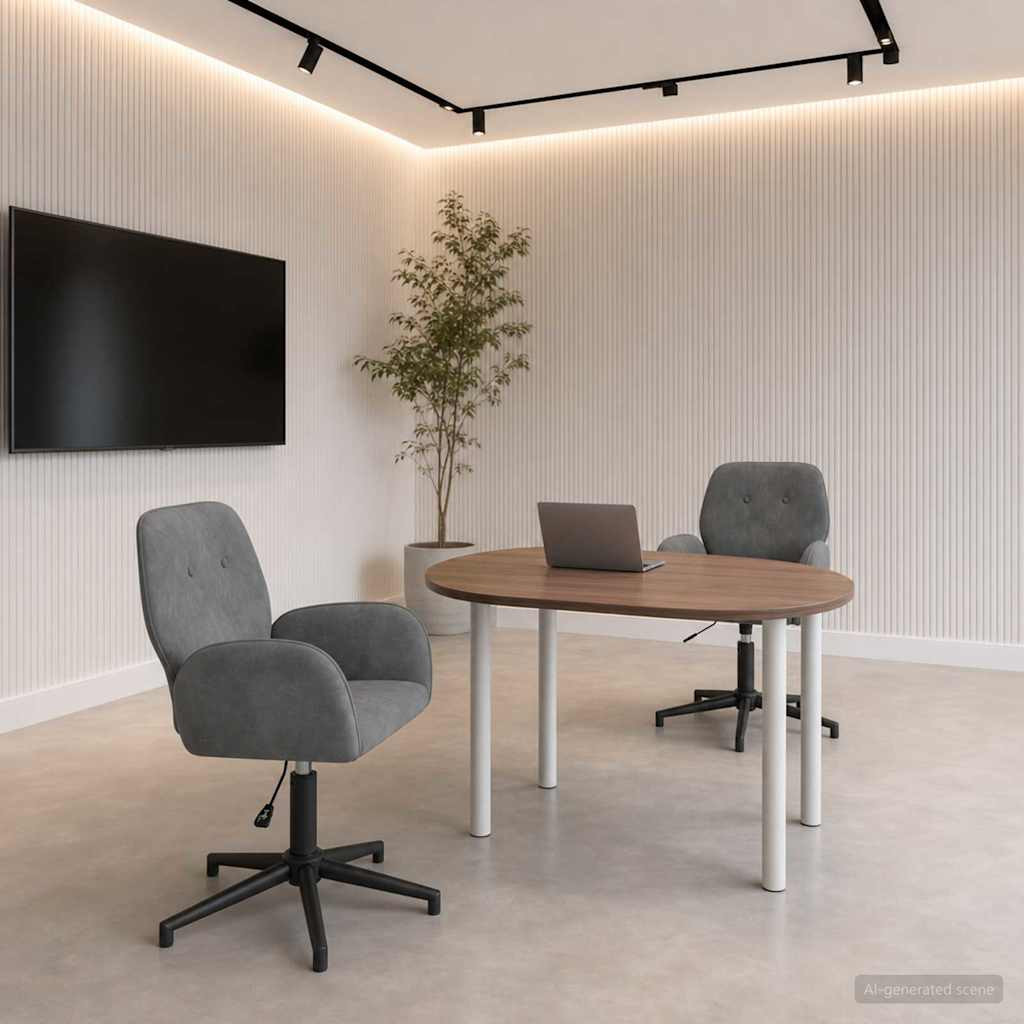 vidaXL Drehstühle 2 Stk. 54 x 55 x 90 cm Dunkelgrau Samt