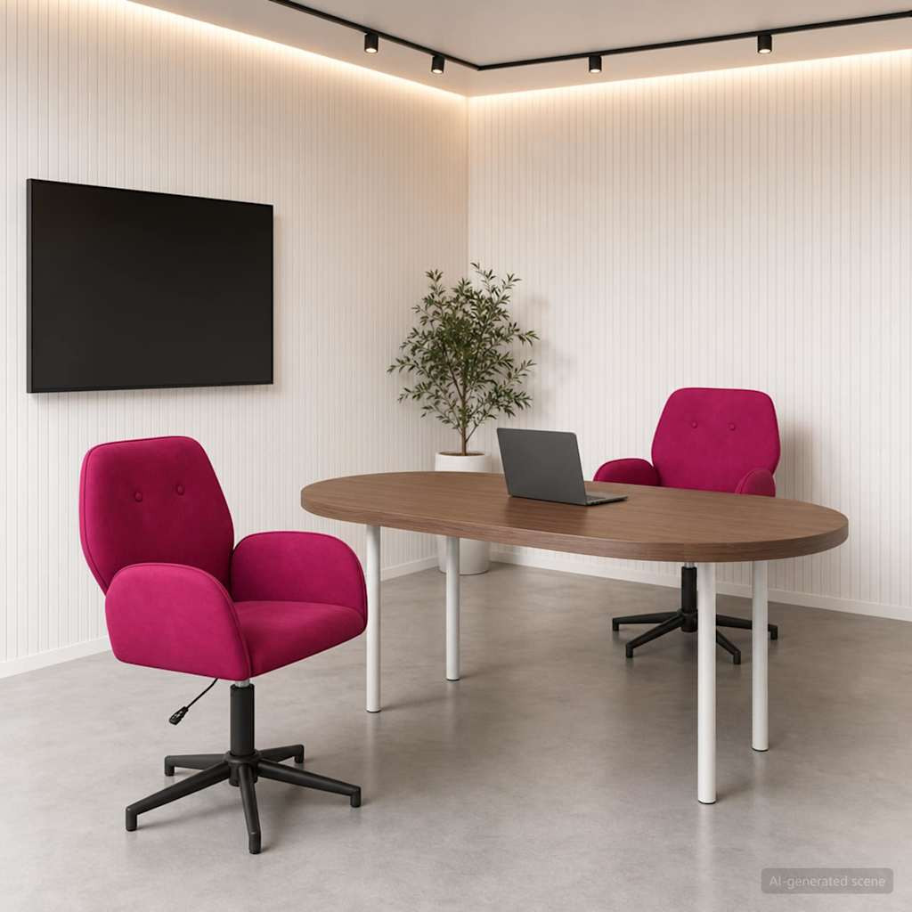 vidaXL Drehstühle 2 Stk. 54 x 55 x 90 cm Weinrot Samt
