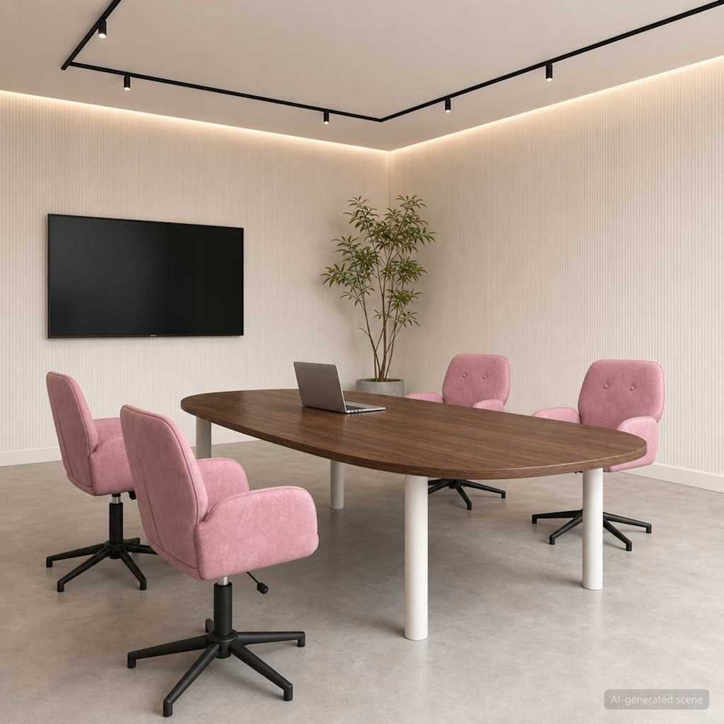 vidaXL Drehstühle 4 Stk. 54 x 55 x 90 cm Rosa Samt