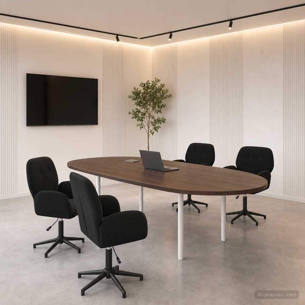 vidaXL Drehstühle 4 Stk. 54 x 55 x 90 cm Schwarz Samt