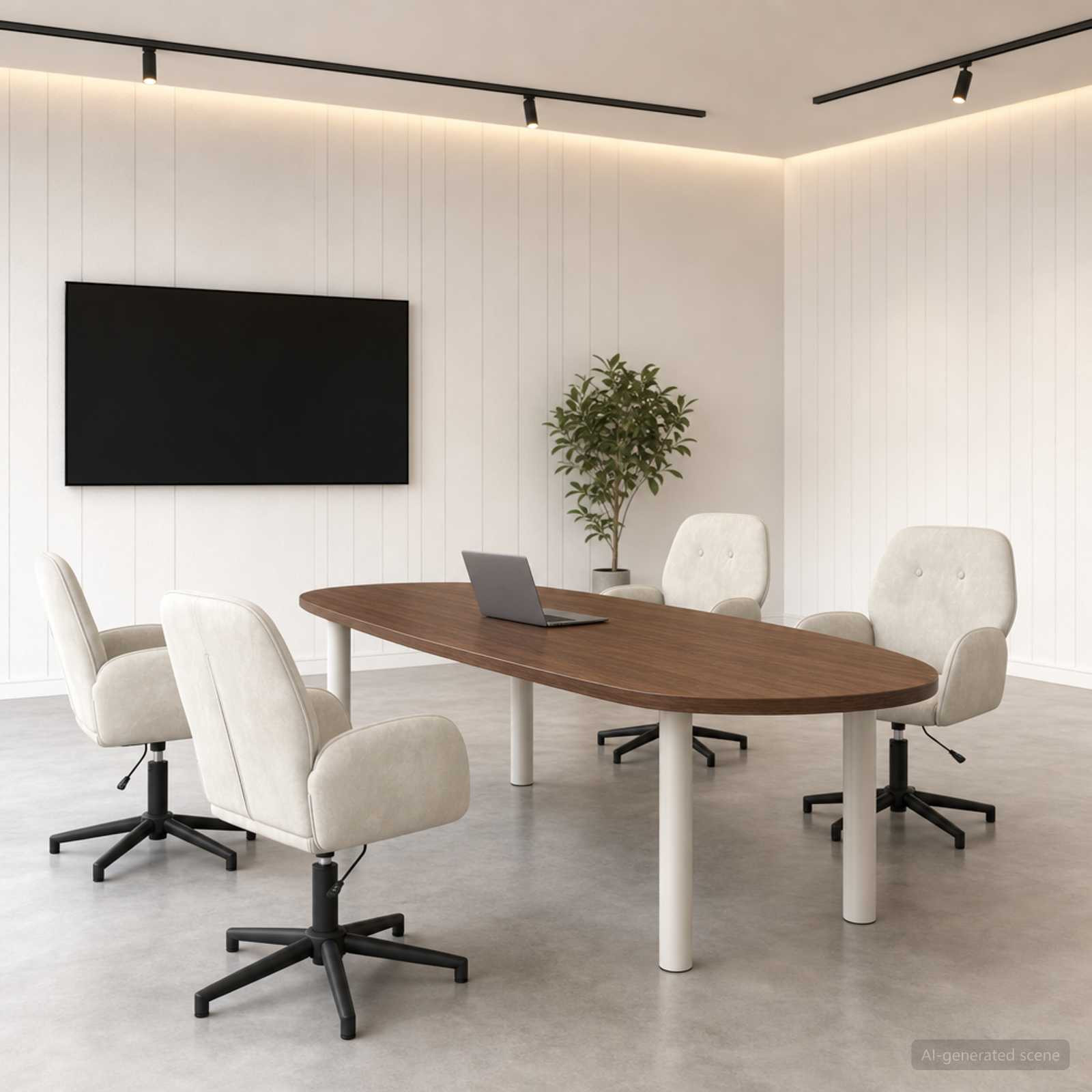 vidaXL Drehstühle 4 Stk. 54 x 55 x 90 cm Creme Samt