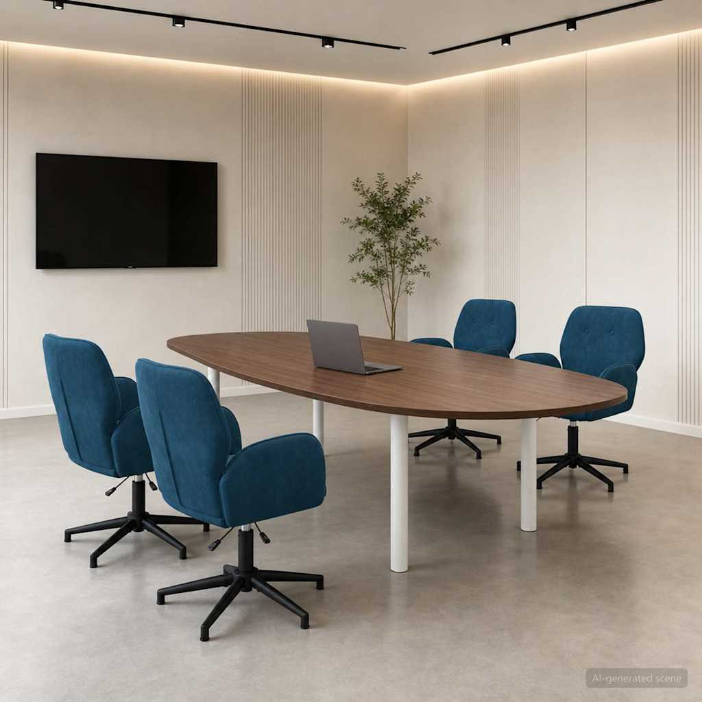 vidaXL Drehstühle 4 Stk. 54 x 55 x 90 cm Blau Samt