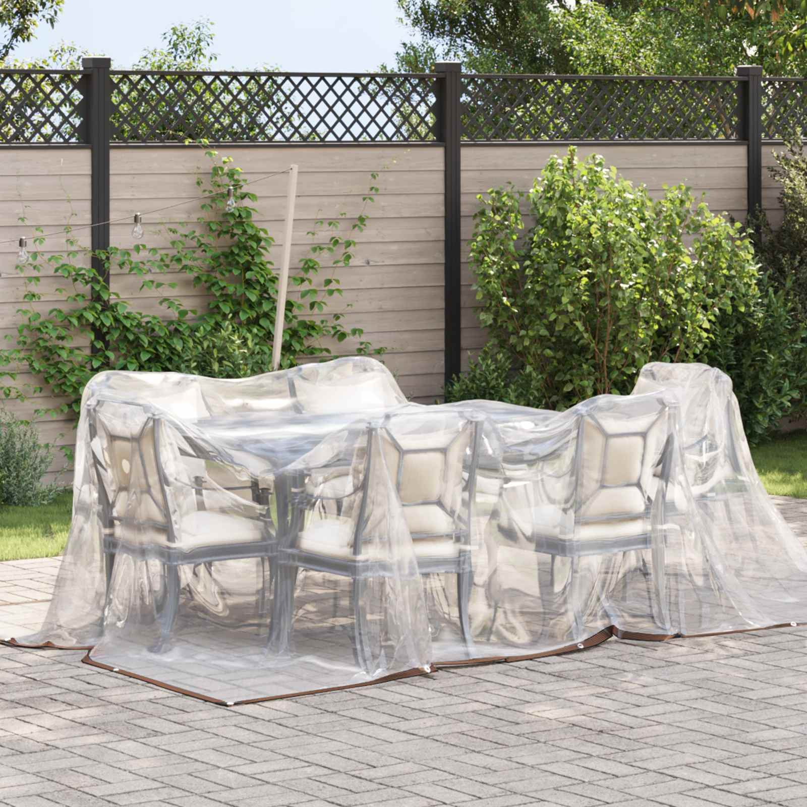 vidaXL Pflanzenabdeckung Transparent 2 x 2 m PE