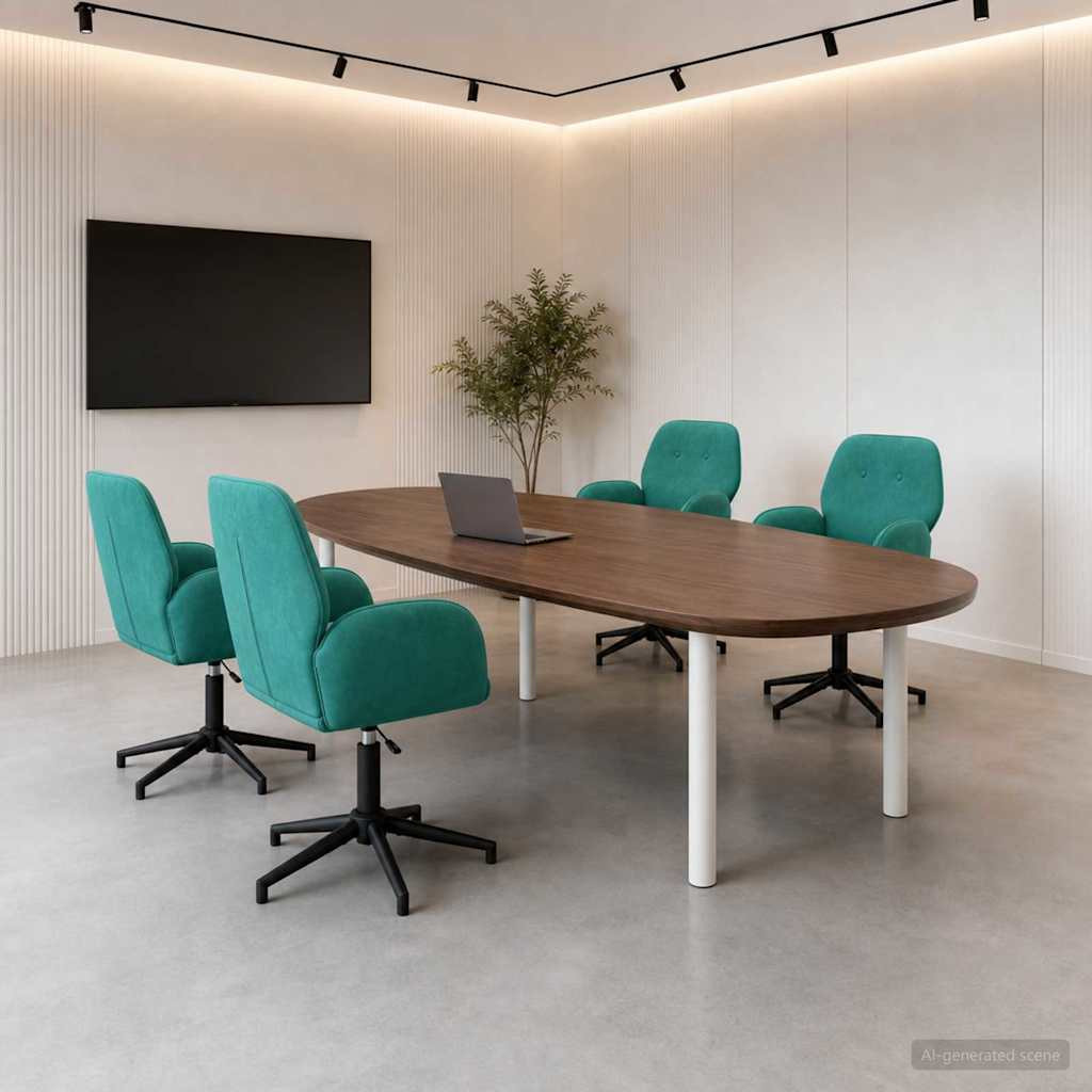 vidaXL Drehstühle 4 Stk. 54 x 55 x 90 cm Türkis Samt
