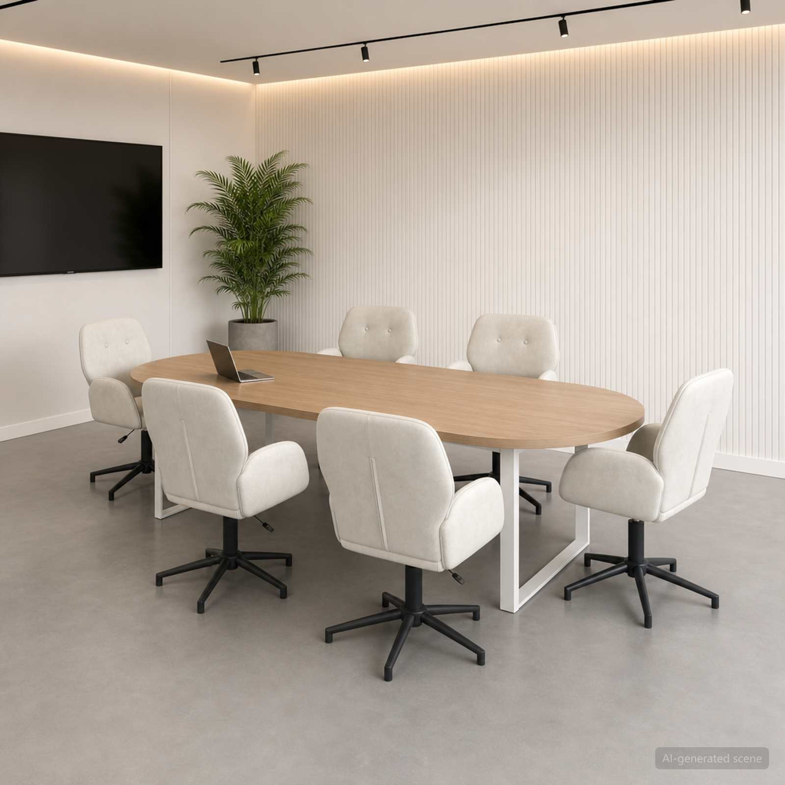 vidaXL Drehstühle 6 Stk. 54 x 55 x 90 cm Creme Samt
