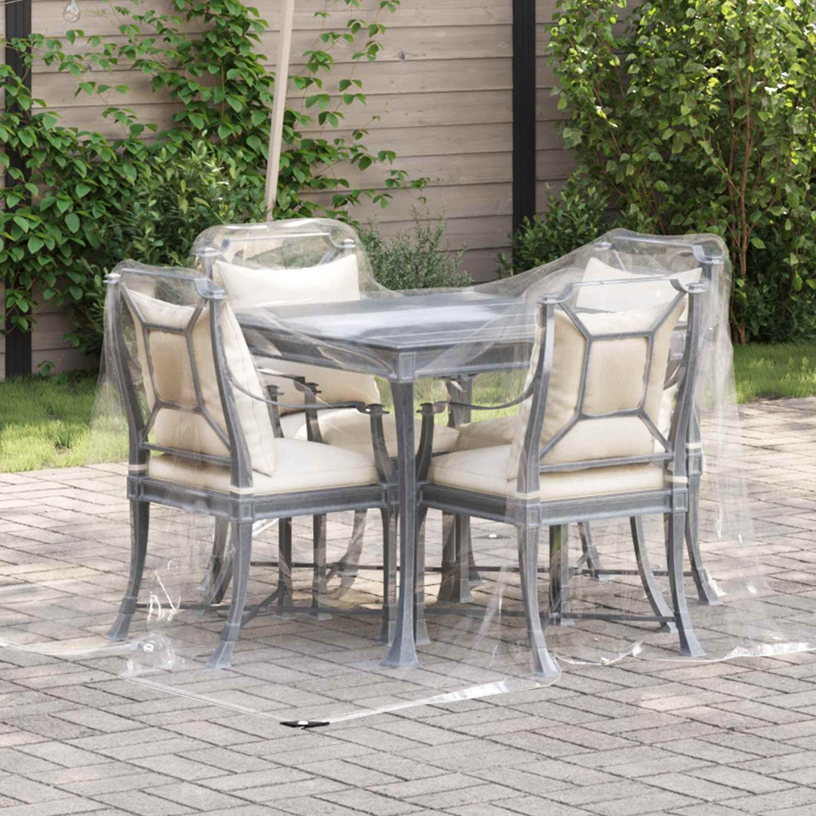 vidaXL Pflanzenabdeckung Transparent 2 x 2 m PVC