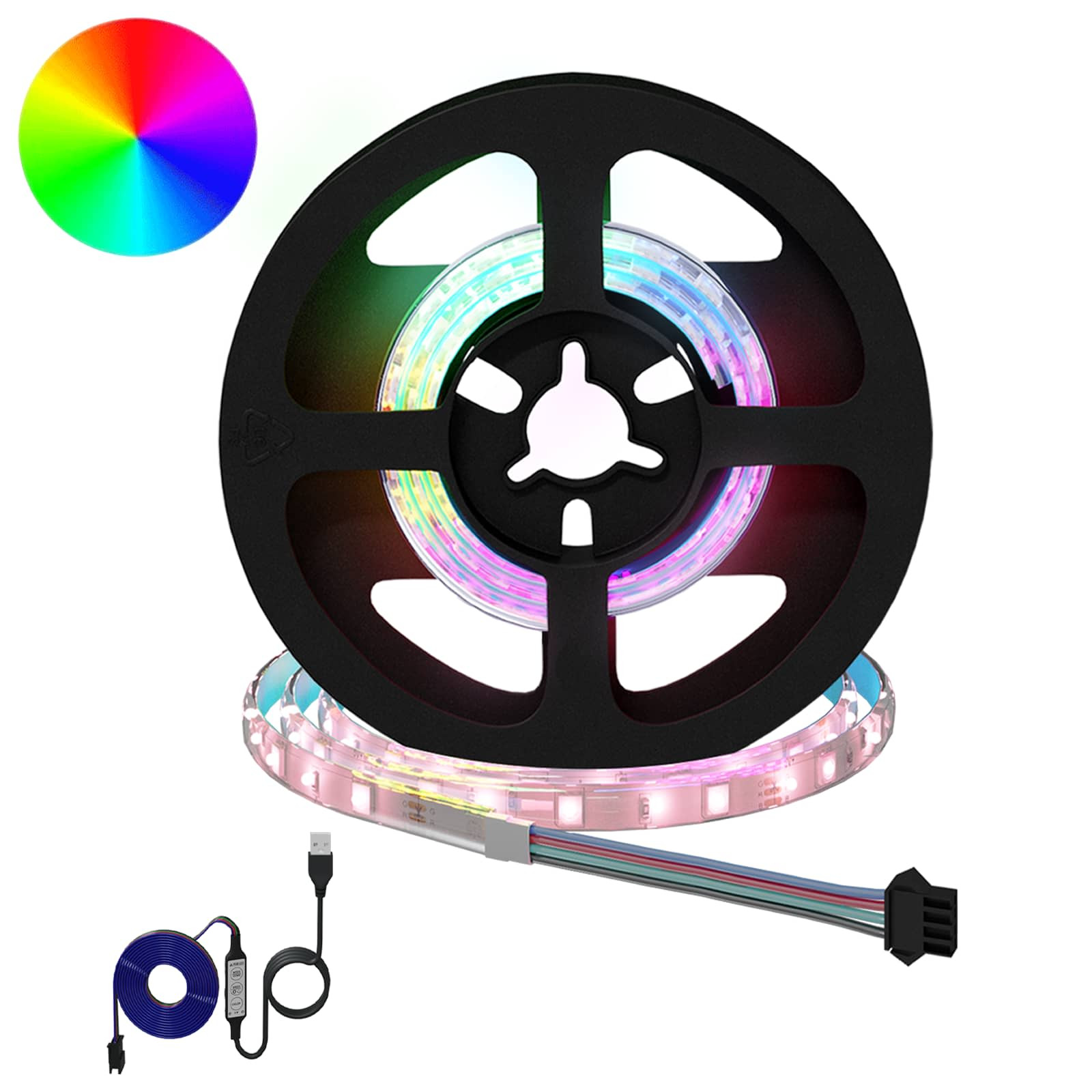 vidaXL LED Streifen 2 pcs Schwarz und Transparent 450 mm