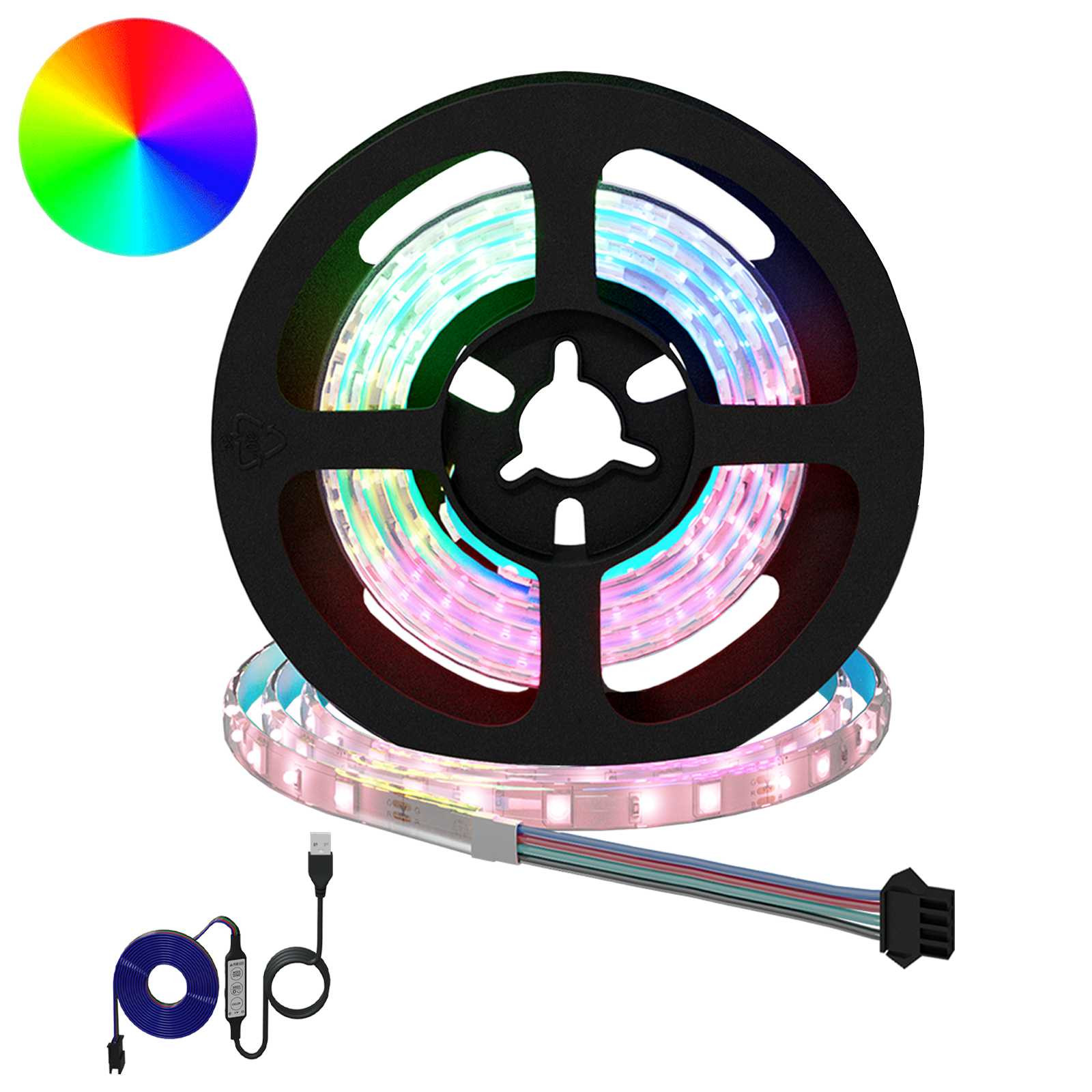 vidaXL LED Streifen 2 pcs Schwarz und Transparent 750 mm