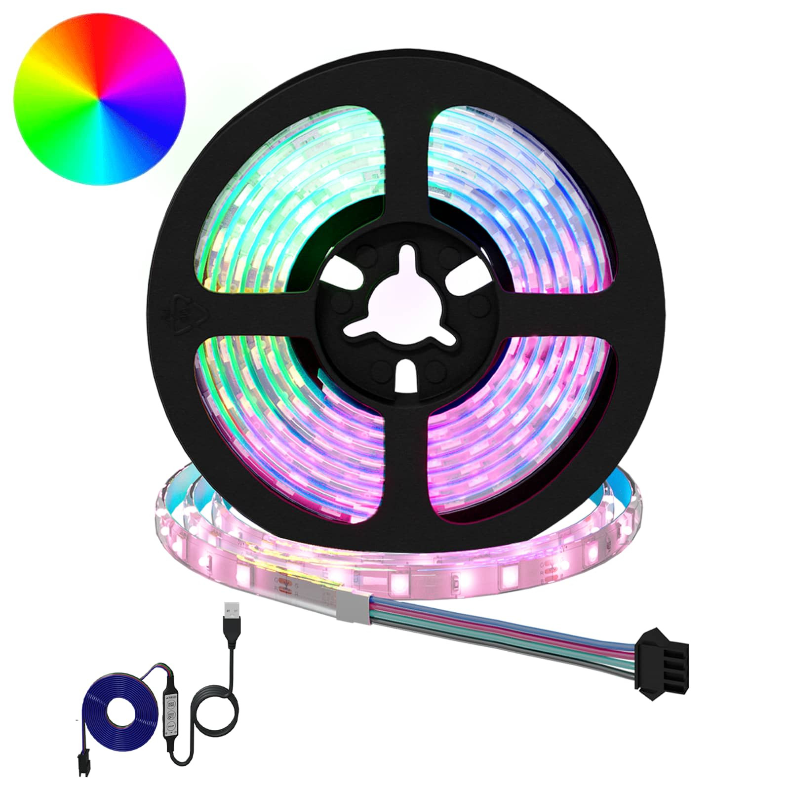 vidaXL LED Streifen 12 pcs Schwarz und Transparent 1700 mm