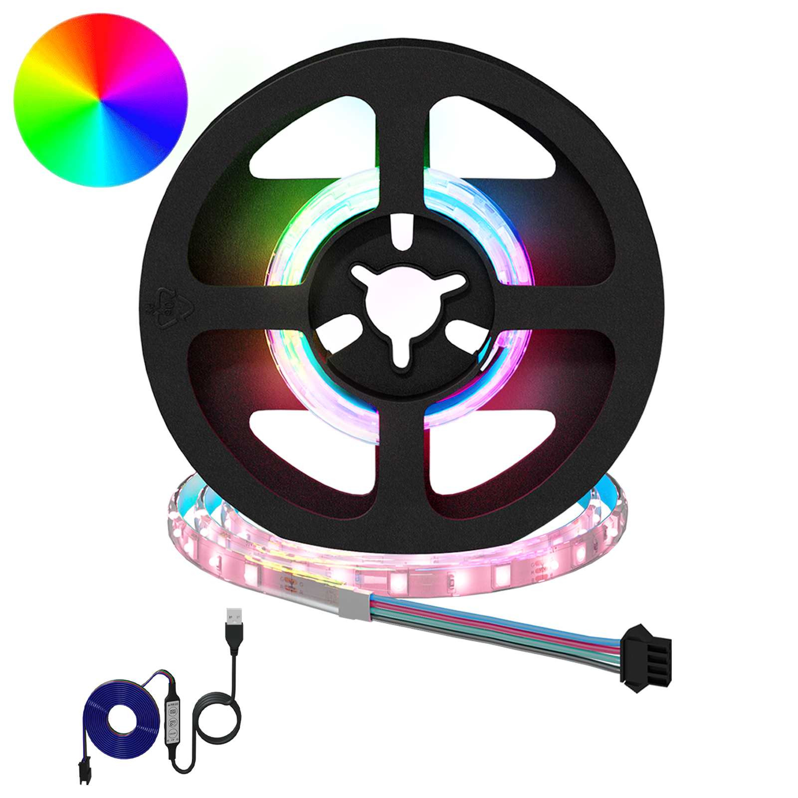 vidaXL LED Streifen 2 pcs Schwarz und Transparent 250 mm
