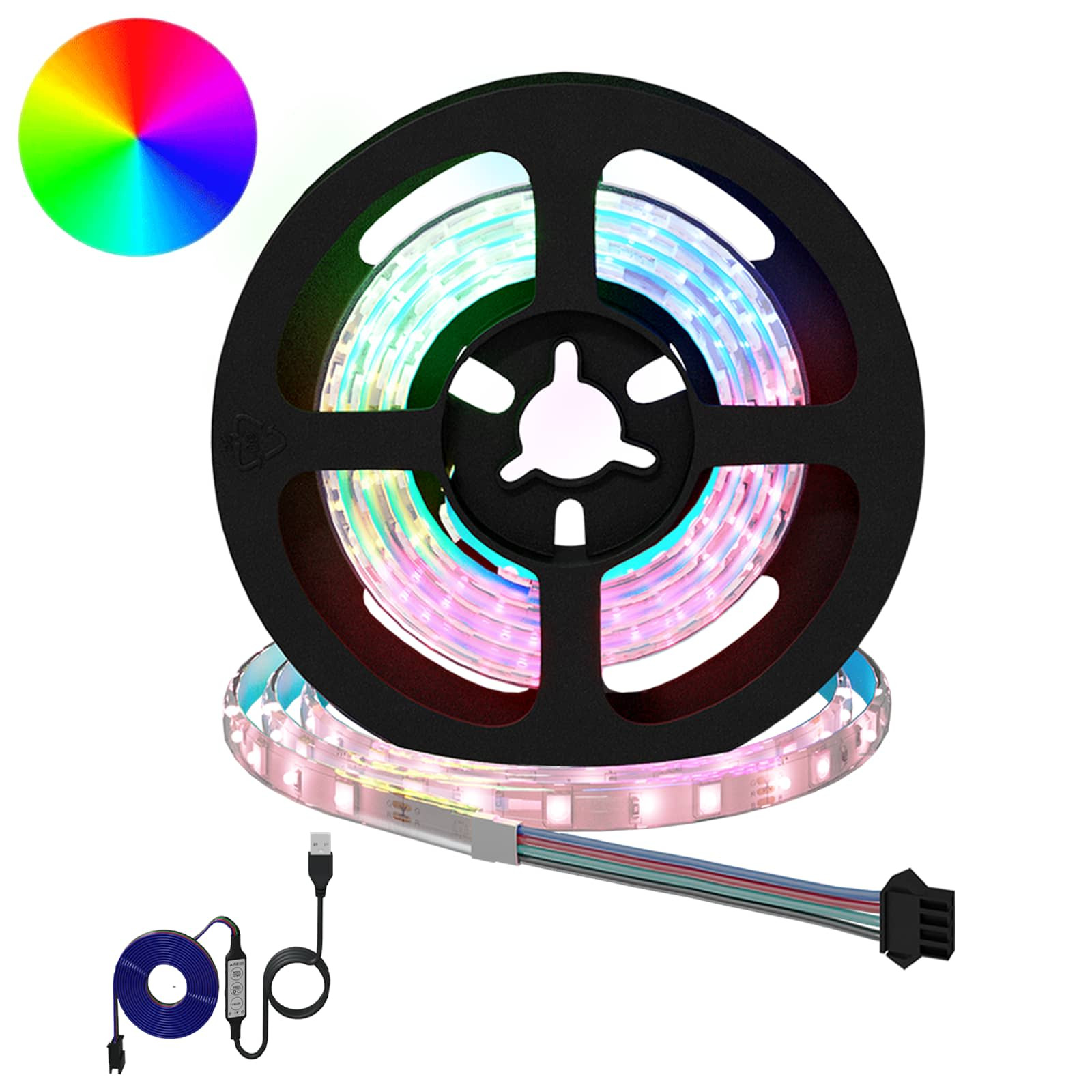 vidaXL LED Streifen 2 pcs Schwarz und Transparent 750 mm