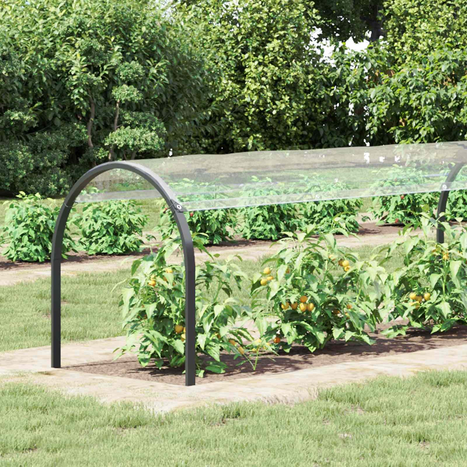 vidaXL Pflanzenabdeckung Transparent 6 x 1,5 m PVC