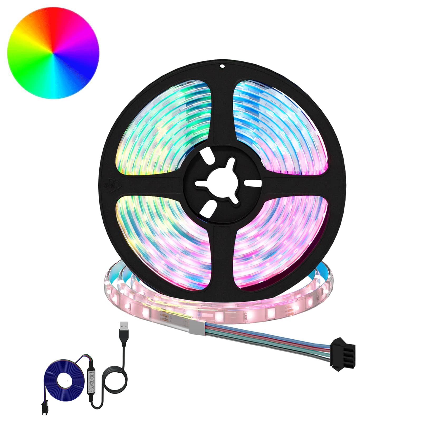 vidaXL LED Streifen 2 pcs Schwarz und Transparent 2300 mm