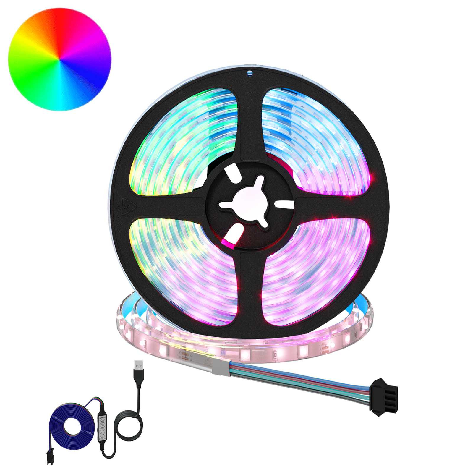 vidaXL LED Streifen 12 pcs Schwarz und Transparent 3000 mm