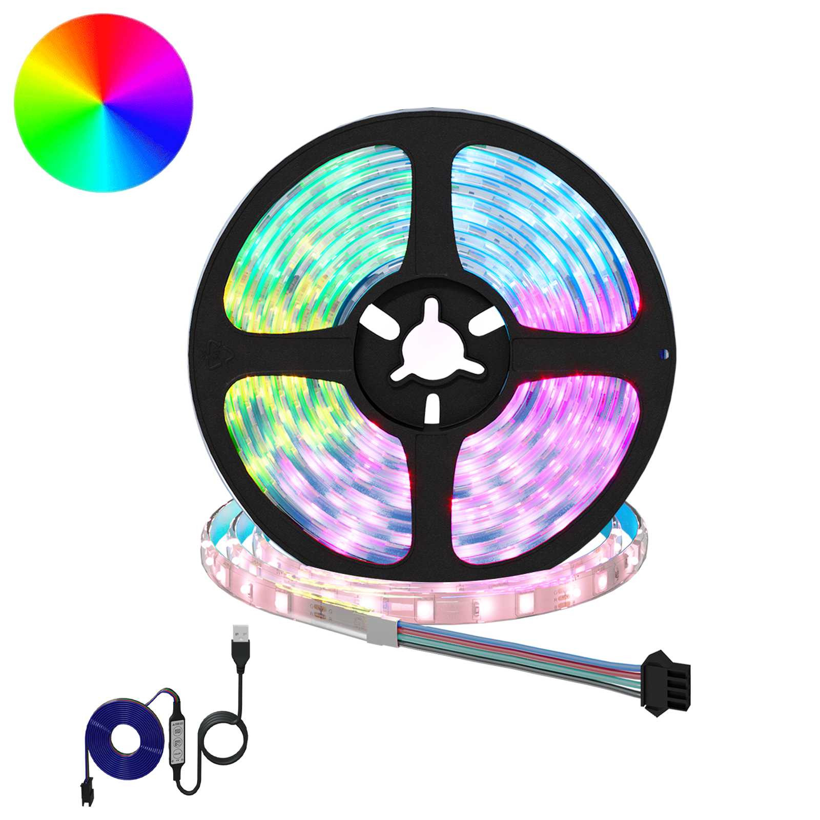 vidaXL LED Streifen 12 pcs Schwarz und Transparent 4000 mm