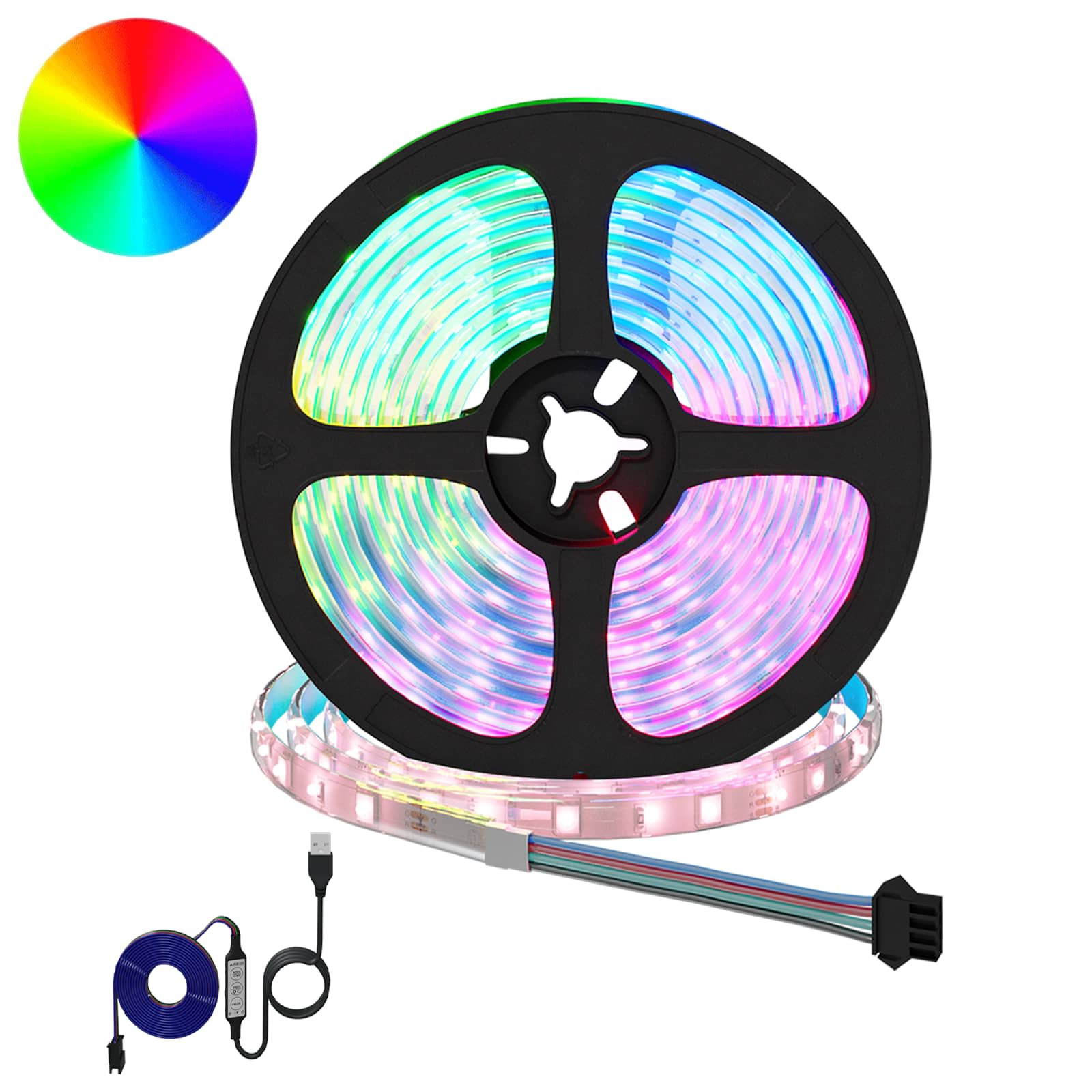 vidaXL LED Streifen 12 pcs Schwarz und Transparent 5500 mm