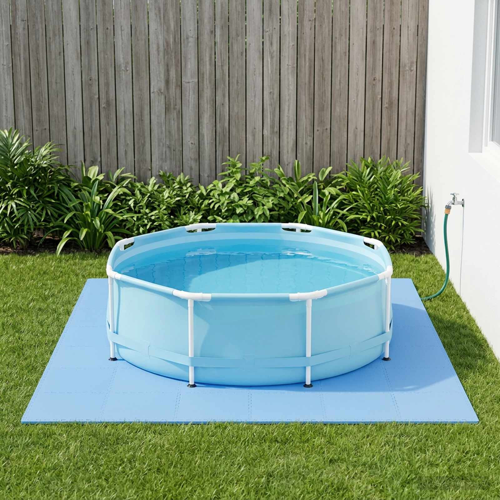 vidaXL Pool Bodenschutzmatte 50 pcs Blau 18 m² EVA-Schaum