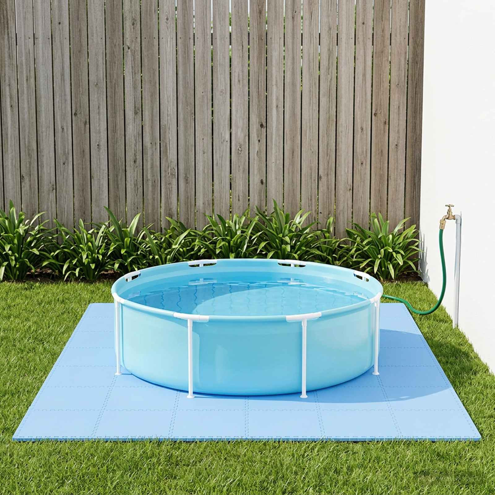 vidaXL Pool Bodenschutzmatte 40 pcs Blau 14,4 m² EVA-Schaum