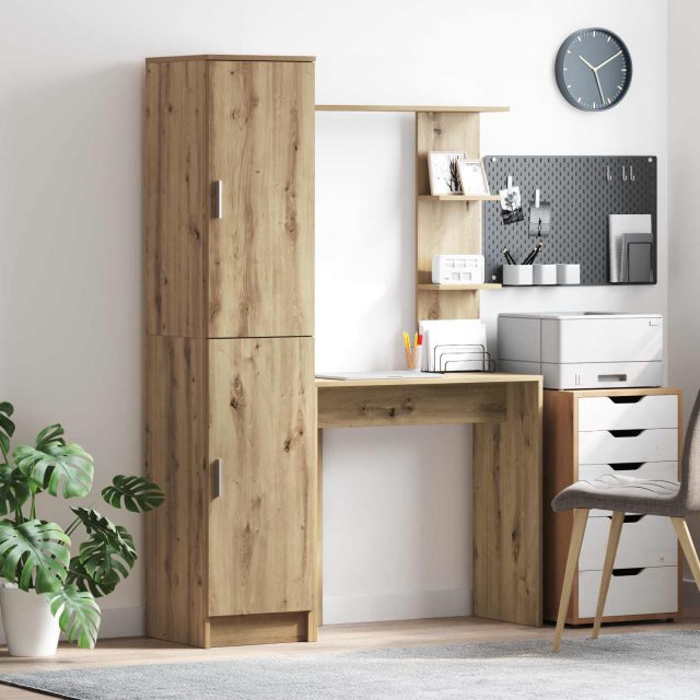 vidaXL Schreibtisch Artisan-Eiche 113,5 x 39 x 168 cm 2 Stk.