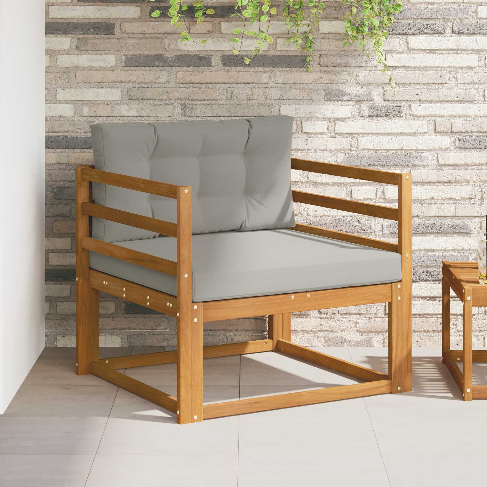 vidaXL Outdoor Mittelsofa Natur
