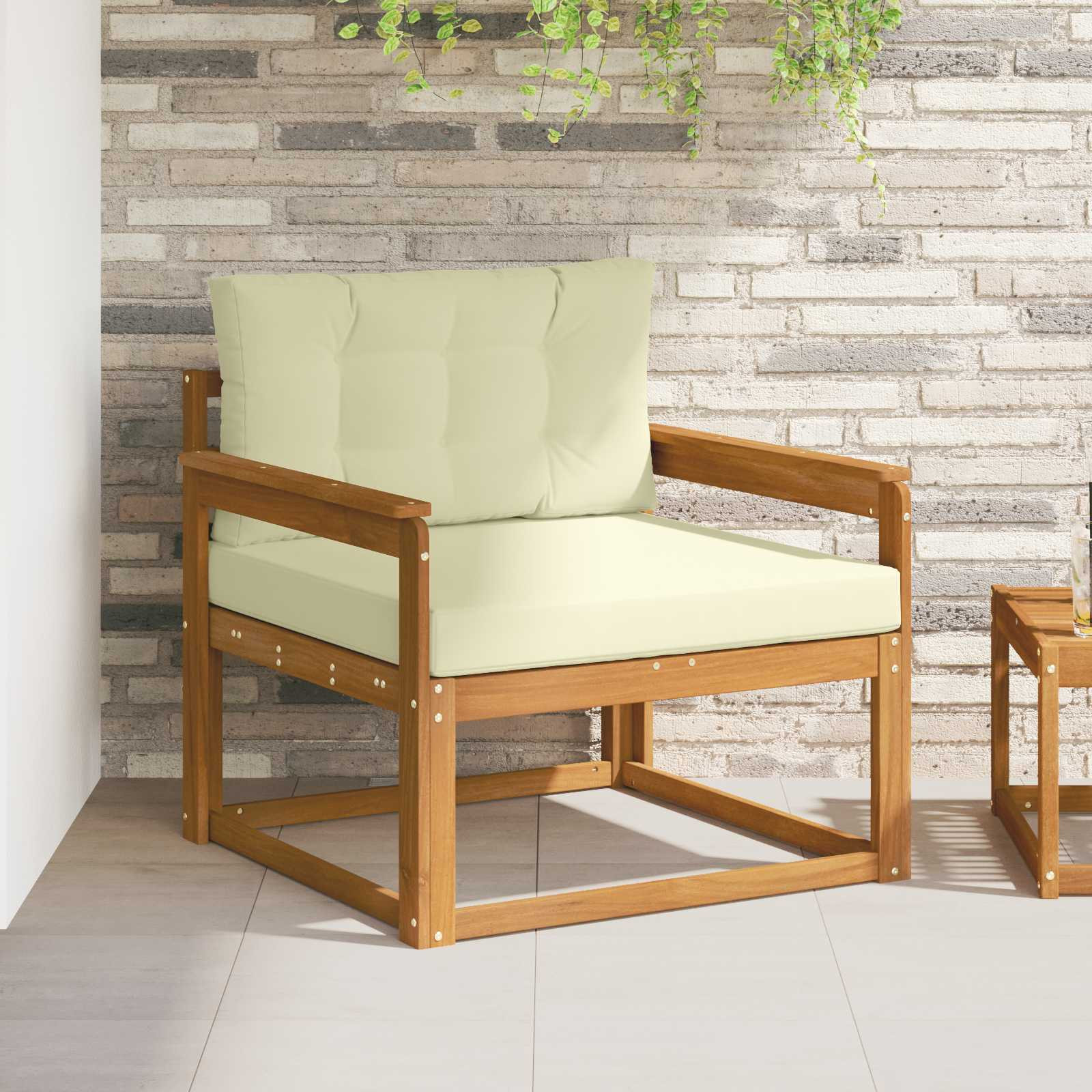 vidaXL Outdoor Mittelsofa Natur