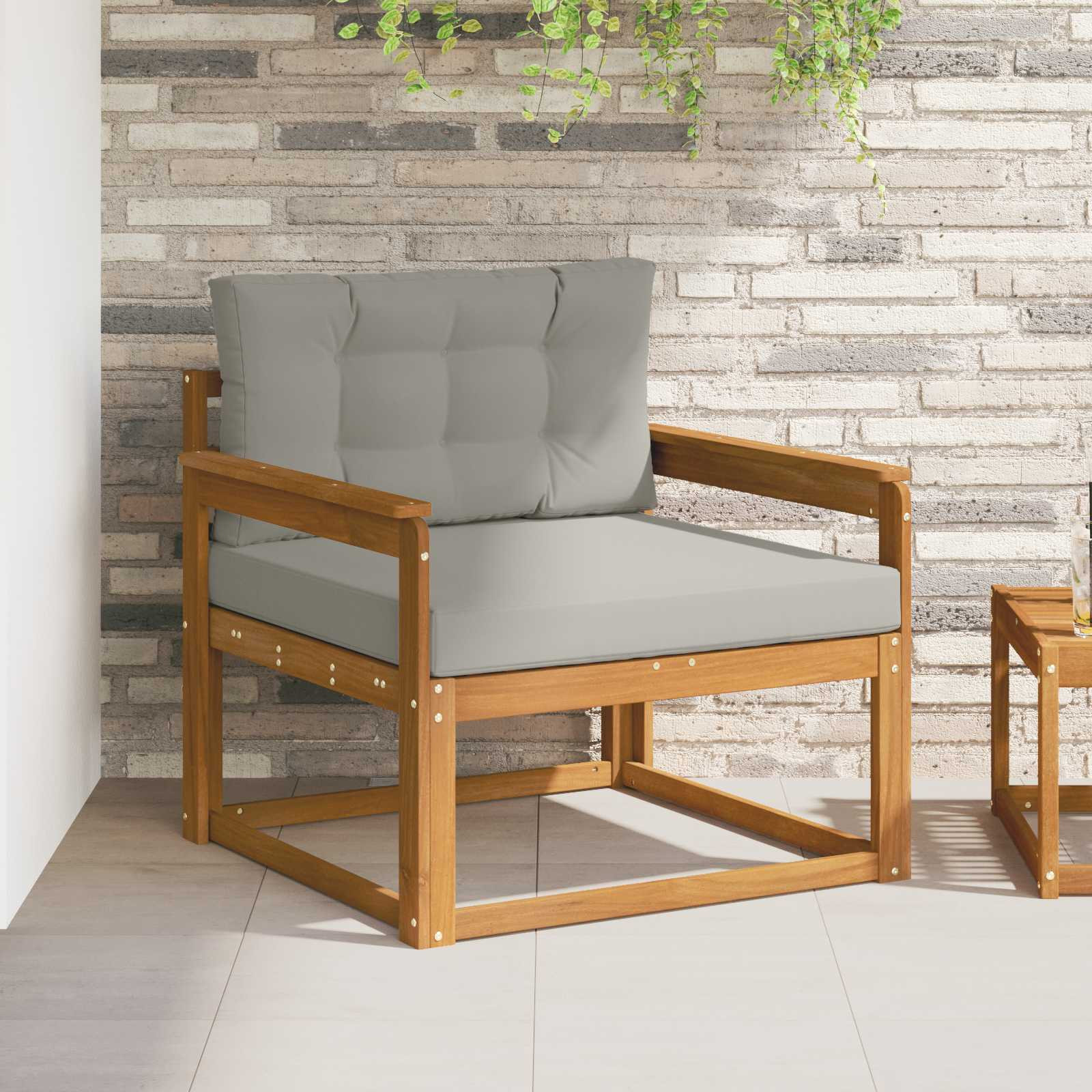 vidaXL Outdoor Mittelsofa Natur