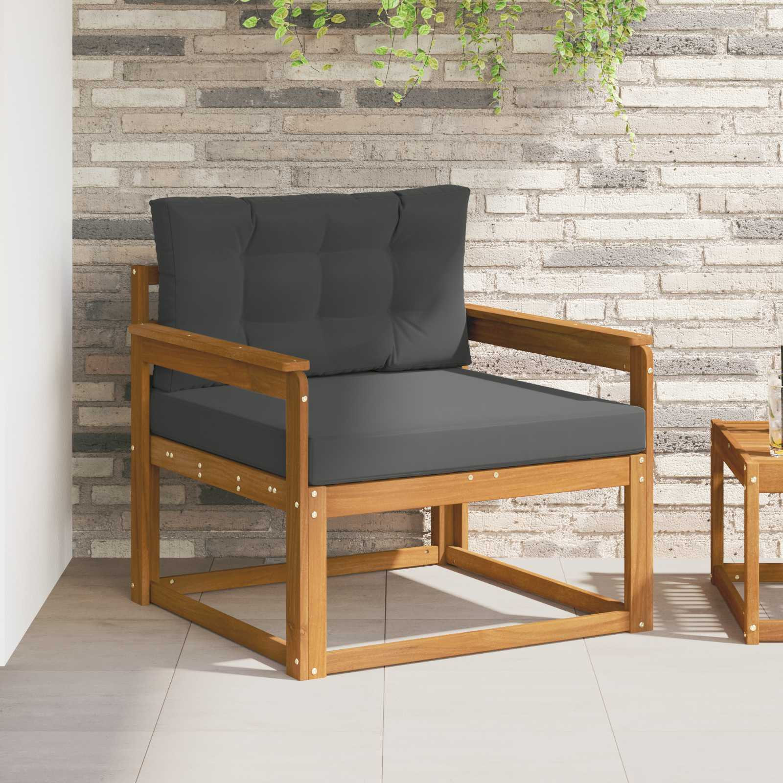 vidaXL Outdoor Mittelsofa Natur