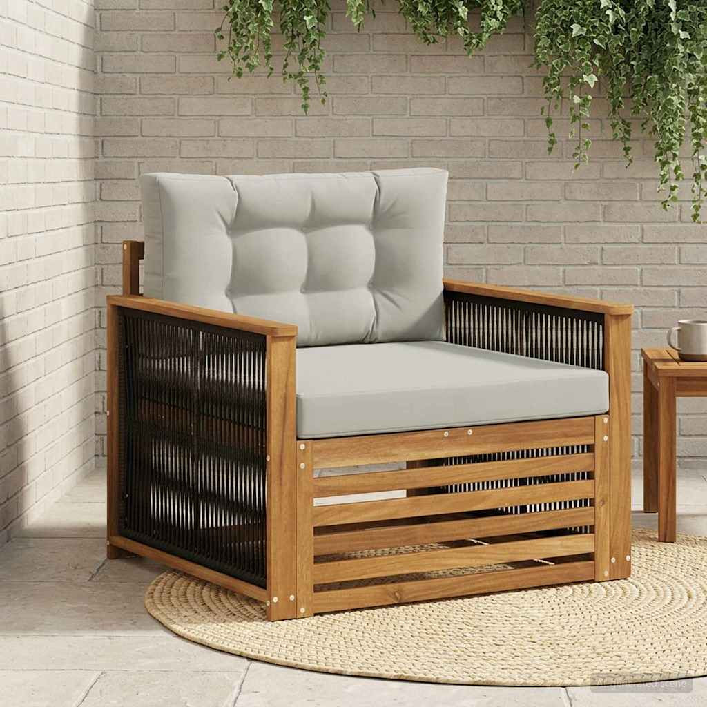vidaXL Outdoor Mittelsofa Natur