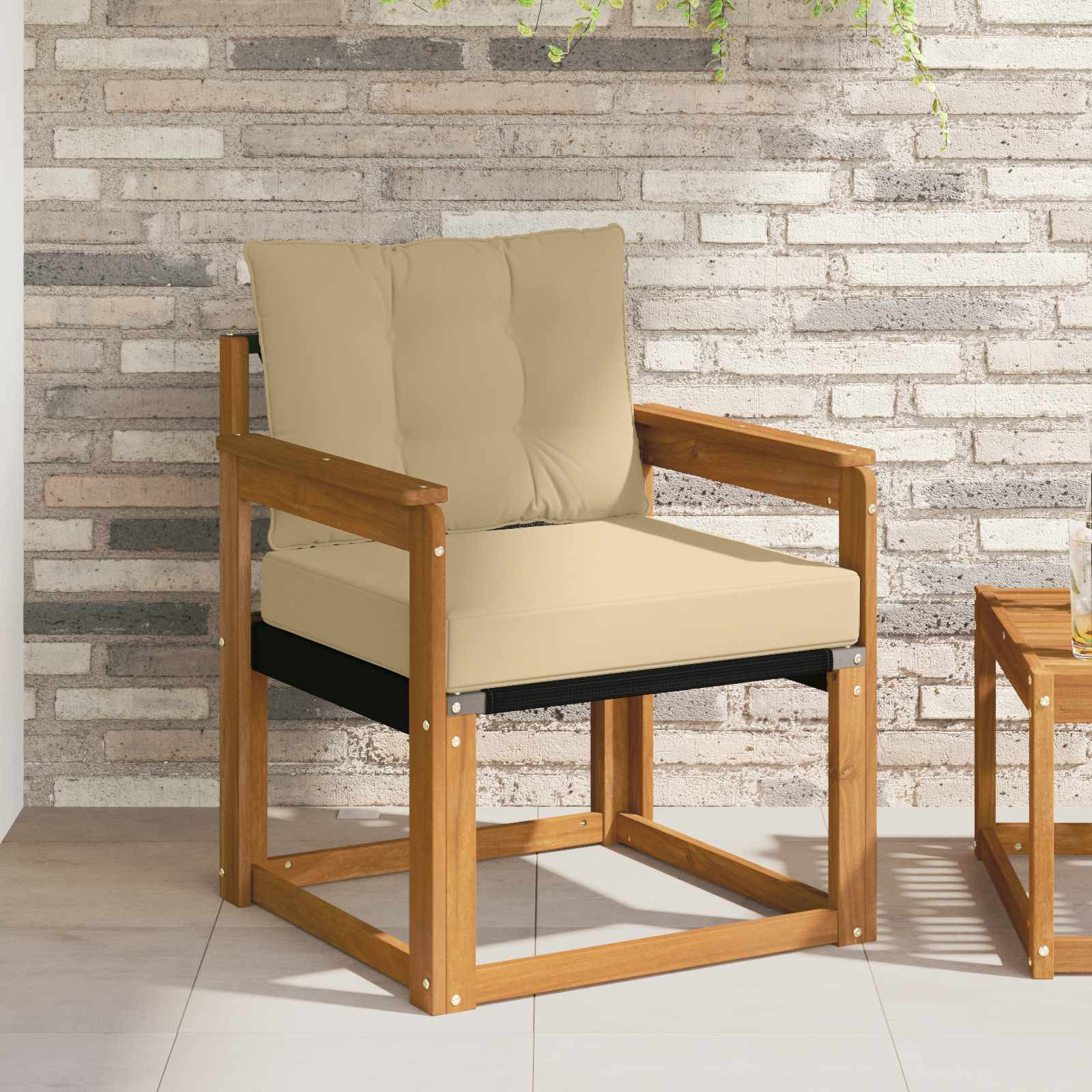 vidaXL Outdoor-Sofa Massivholz Akazie Natur