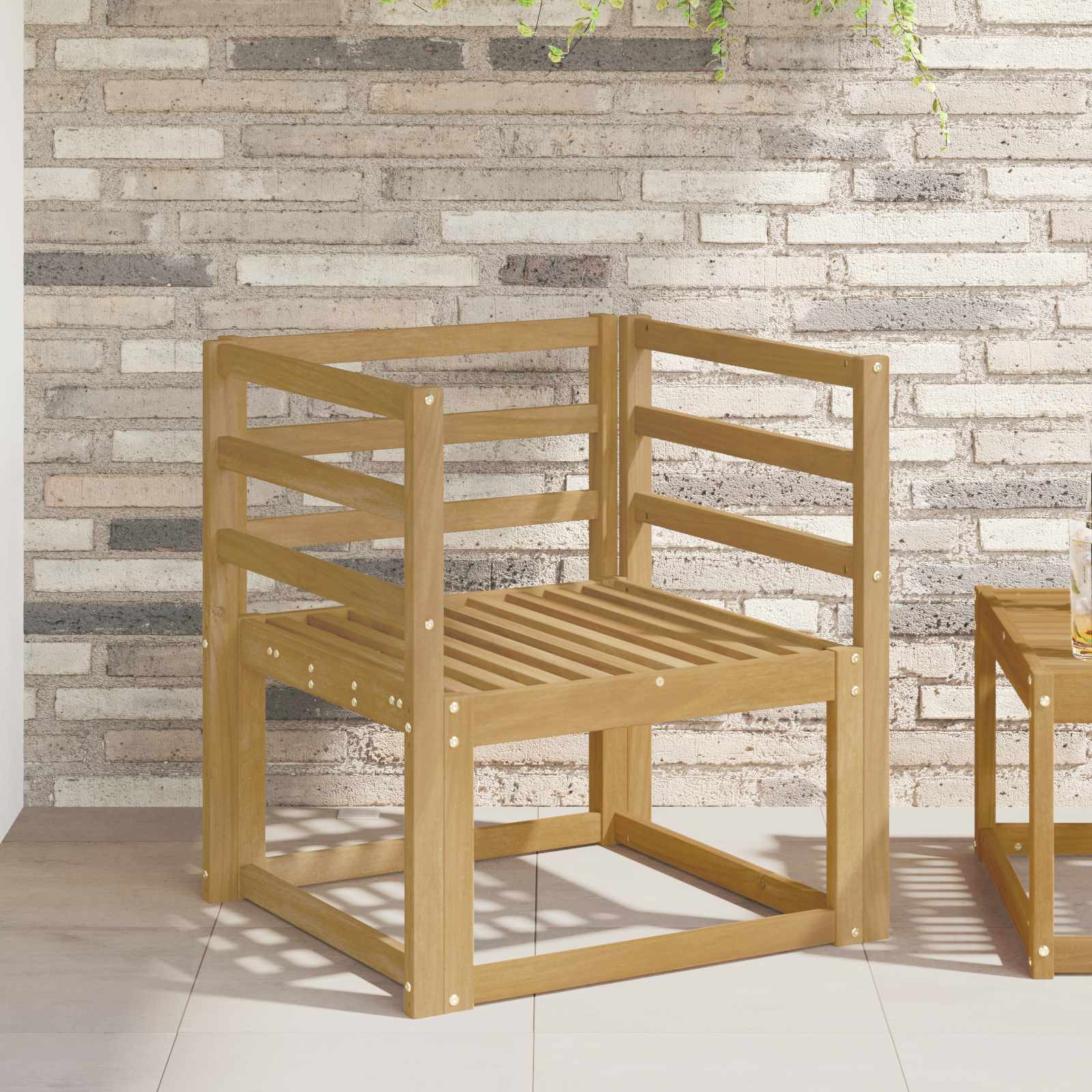 vidaXL Outdoor-Sofagarnitur Massivholz Akazie Weiß