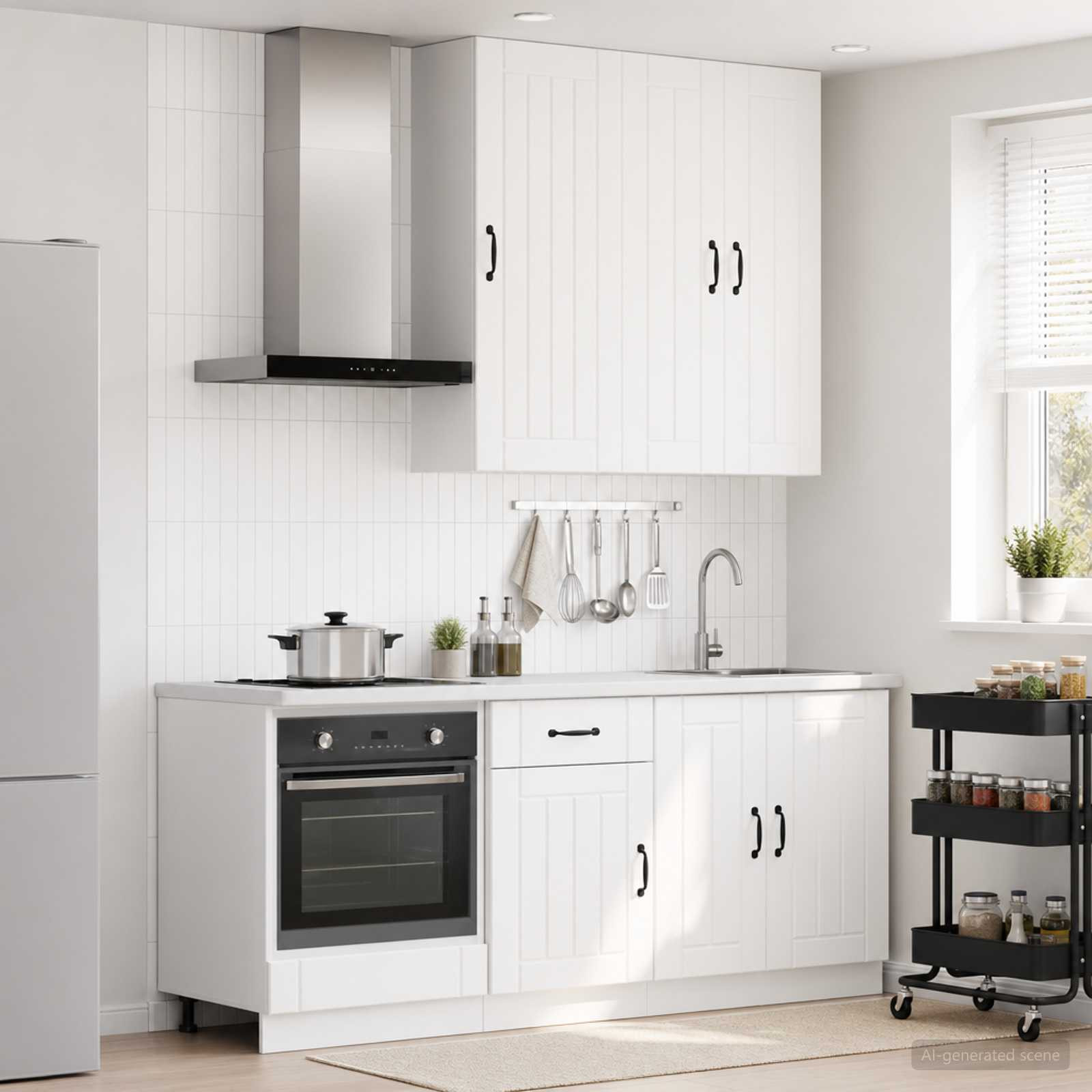 vidaXL Kücheneinheit LUCCA 5 pcs Weiß