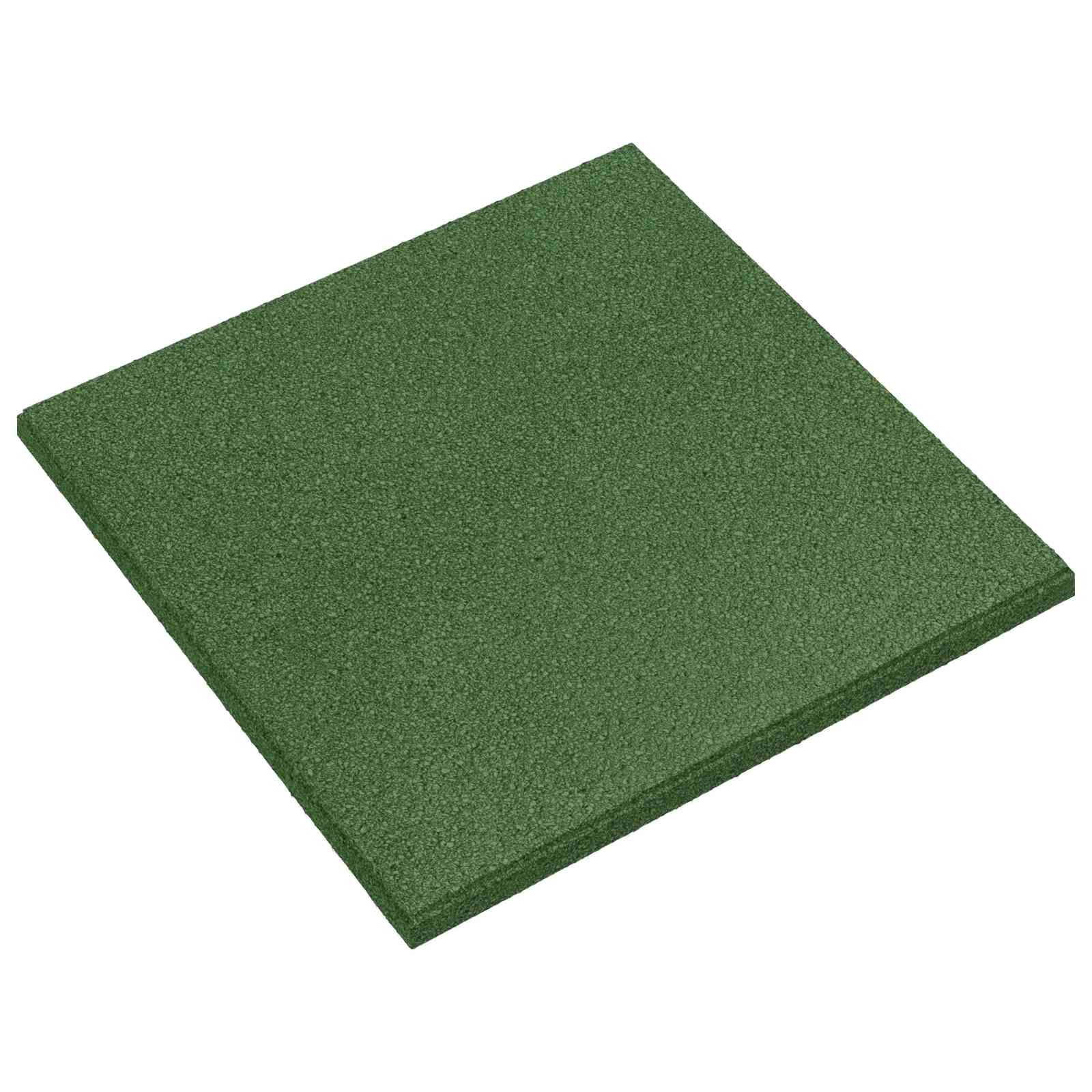 vidaXL Sturzschutzfliesen 18 stk. Grün 50 x 50 cm Gummi