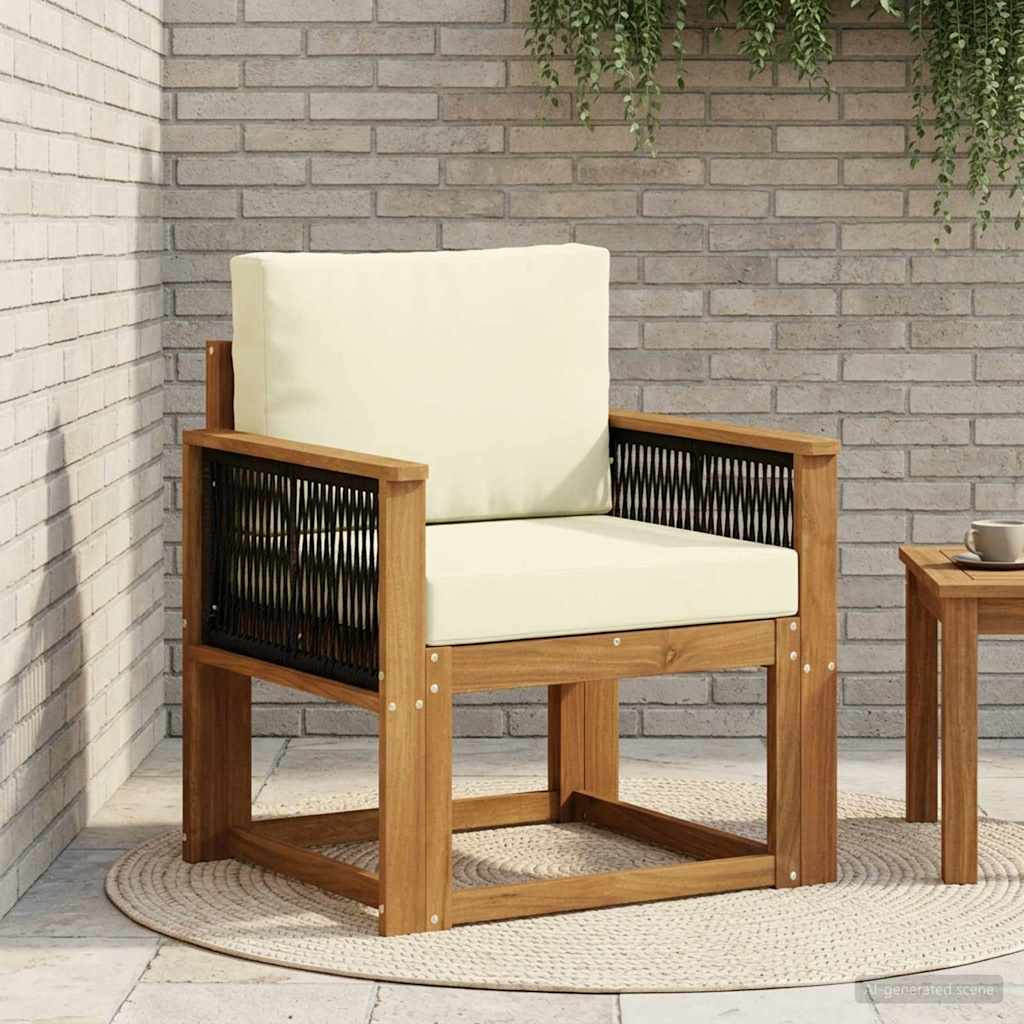 vidaXL Outdoor Mittelsofa Massivholz Akazie Natur