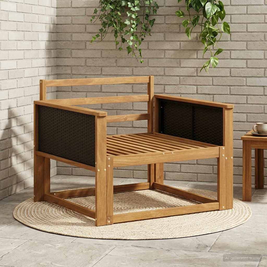 vidaXL Outdoor Mittelsofa Natur