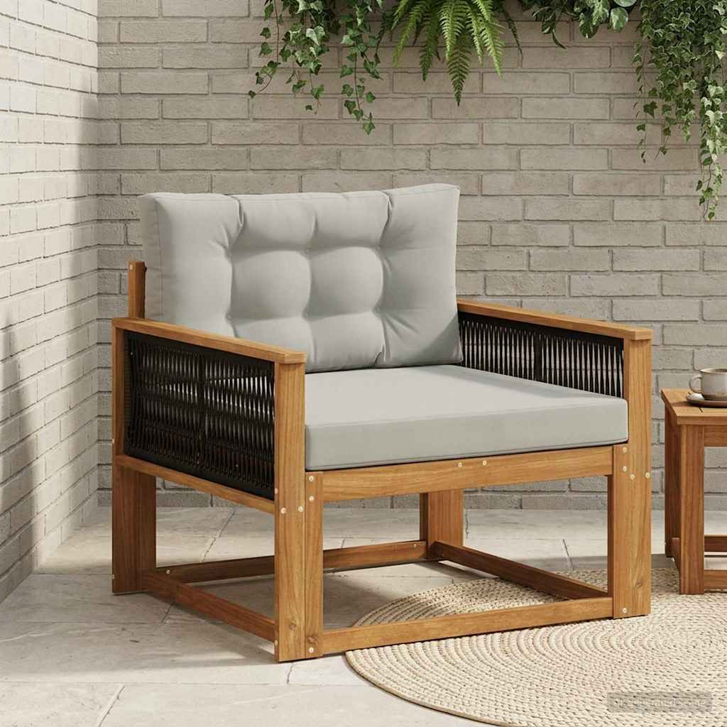 vidaXL Outdoor Mittelsofa Natur