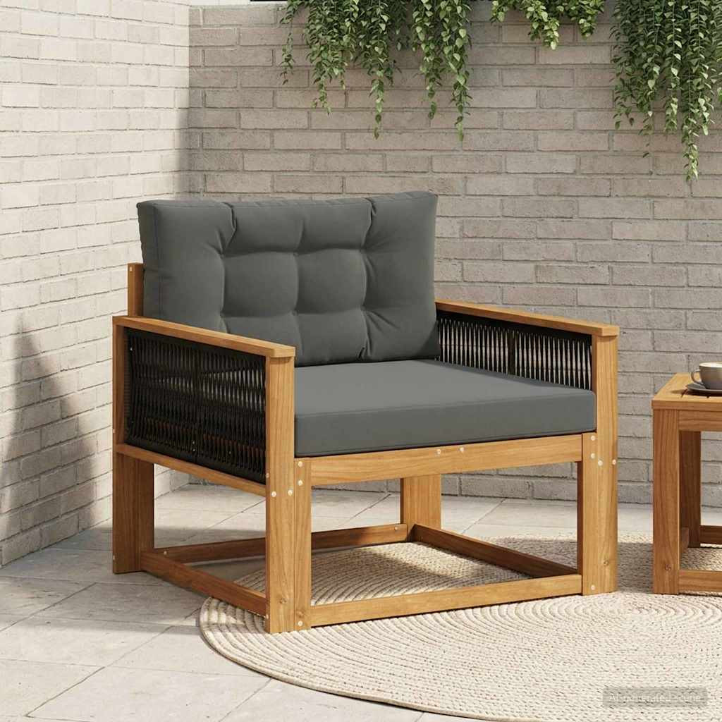 vidaXL Outdoor Mittelsofa Natur