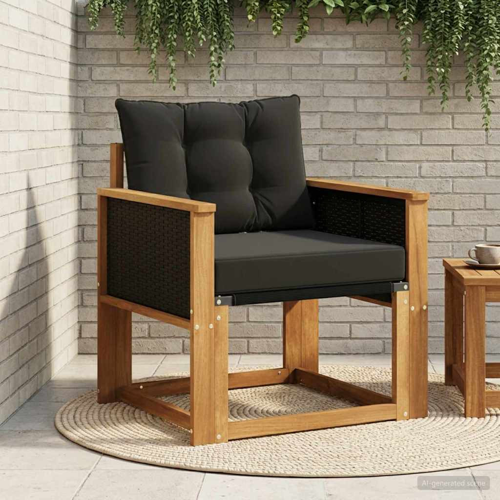 vidaXL Outdoor Mittelsofa Massivholz Akazie Natur