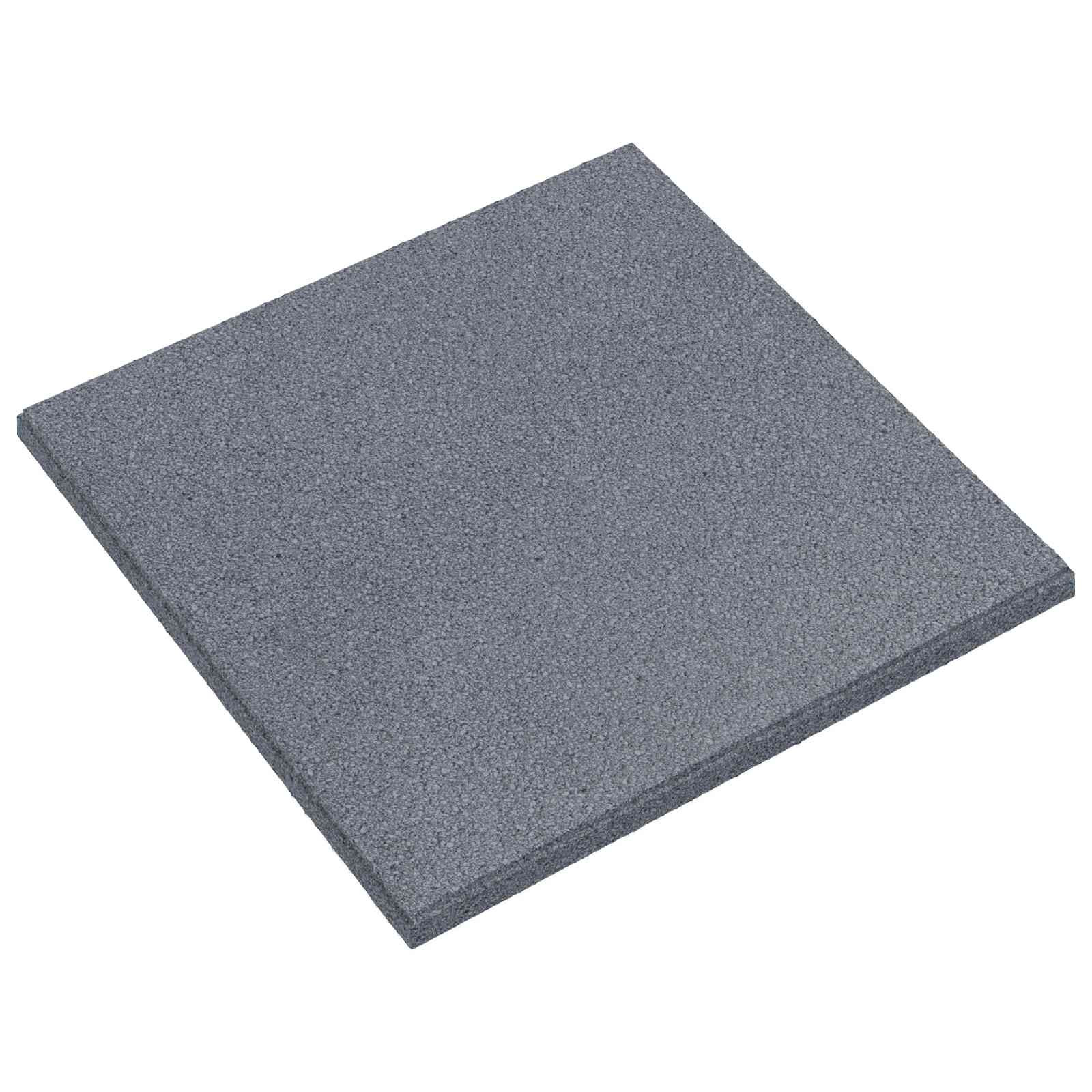 vidaXL Sturzschutzfliesen 12 stk. Grau 50 x 50 cm Gummi