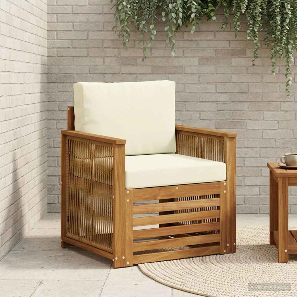 vidaXL Outdoor Mittelsofa Natur