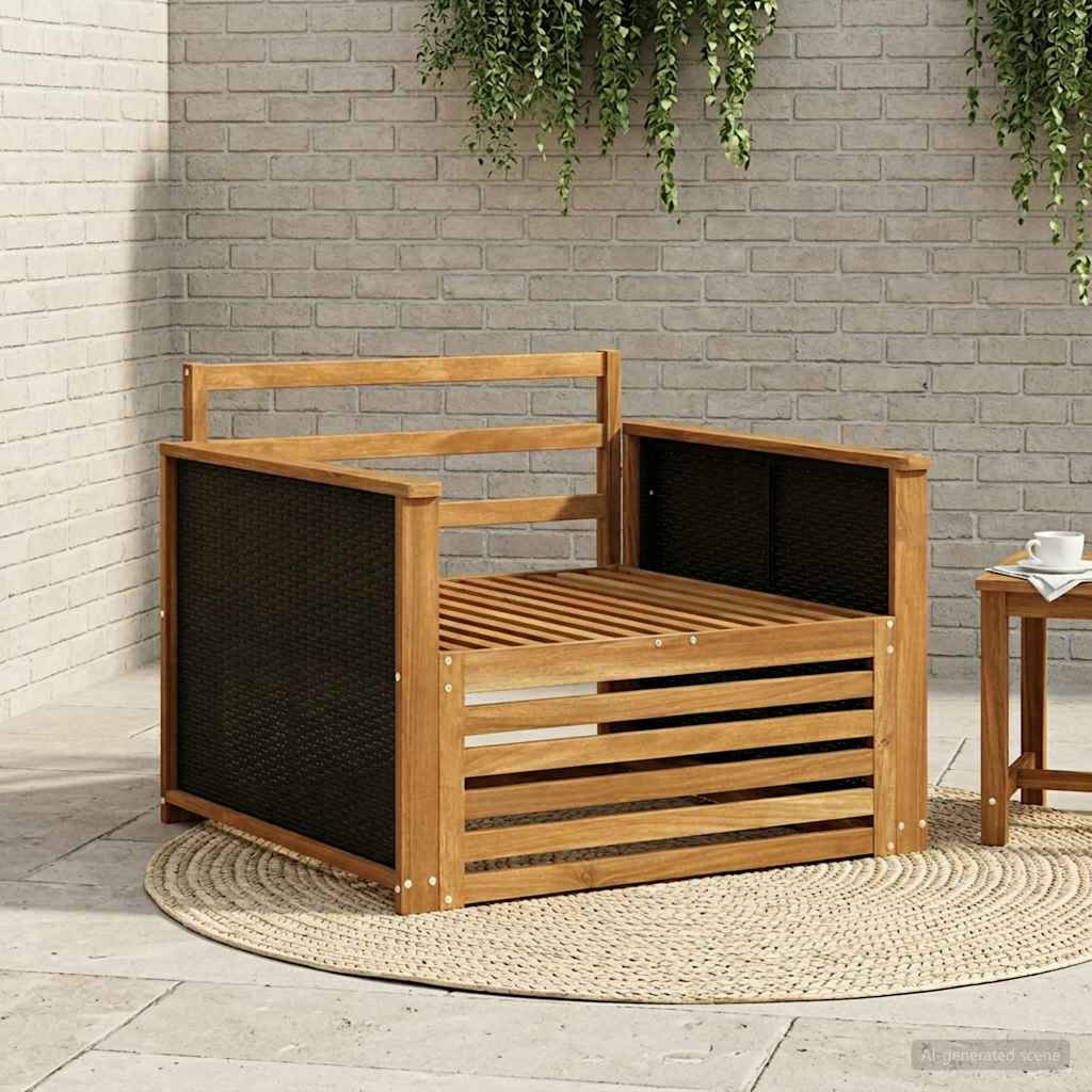 vidaXL Outdoor Mittelsofa Natur