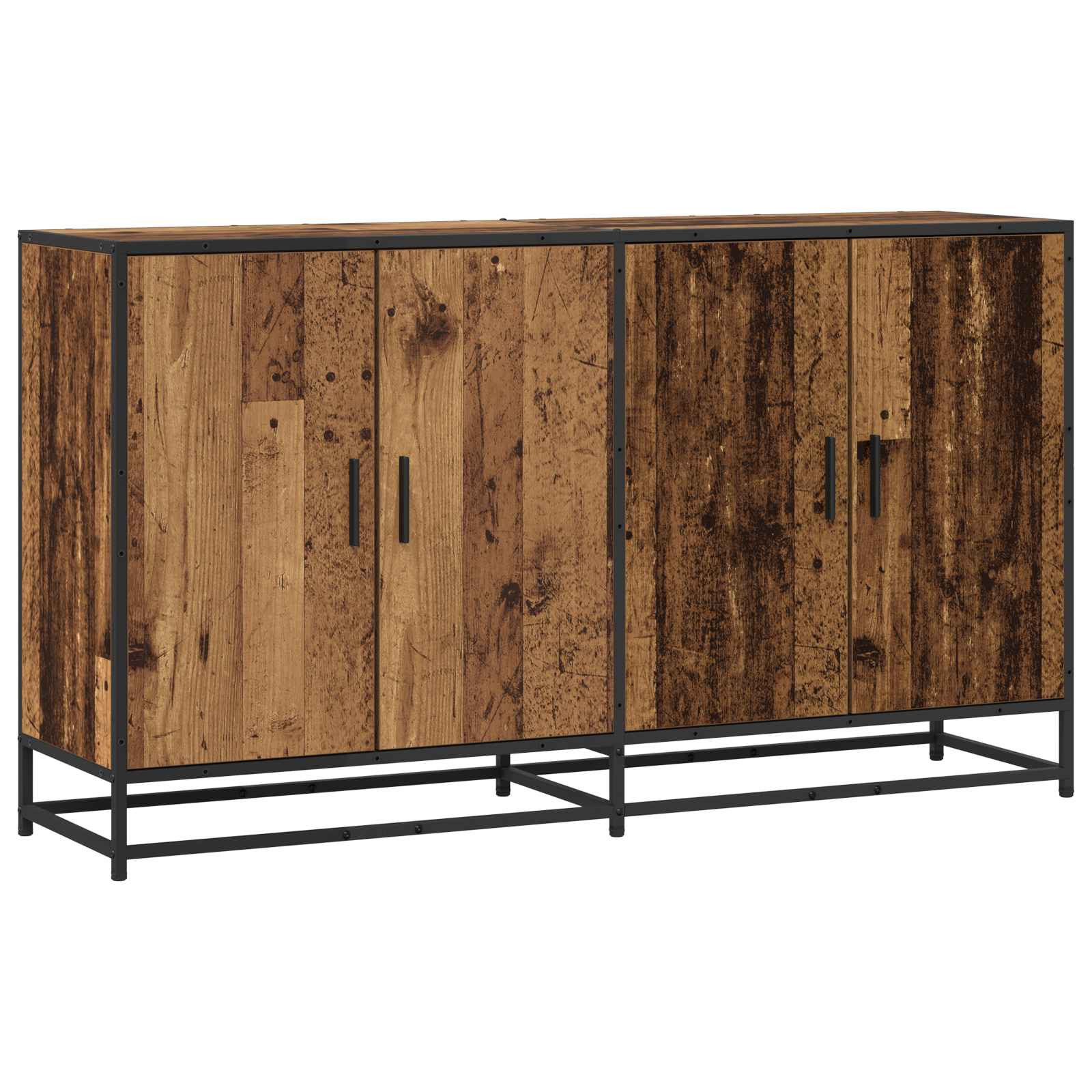 vidaXL Sideboard Altholz 134 x 35 x 76 cm Holzwerkstoff