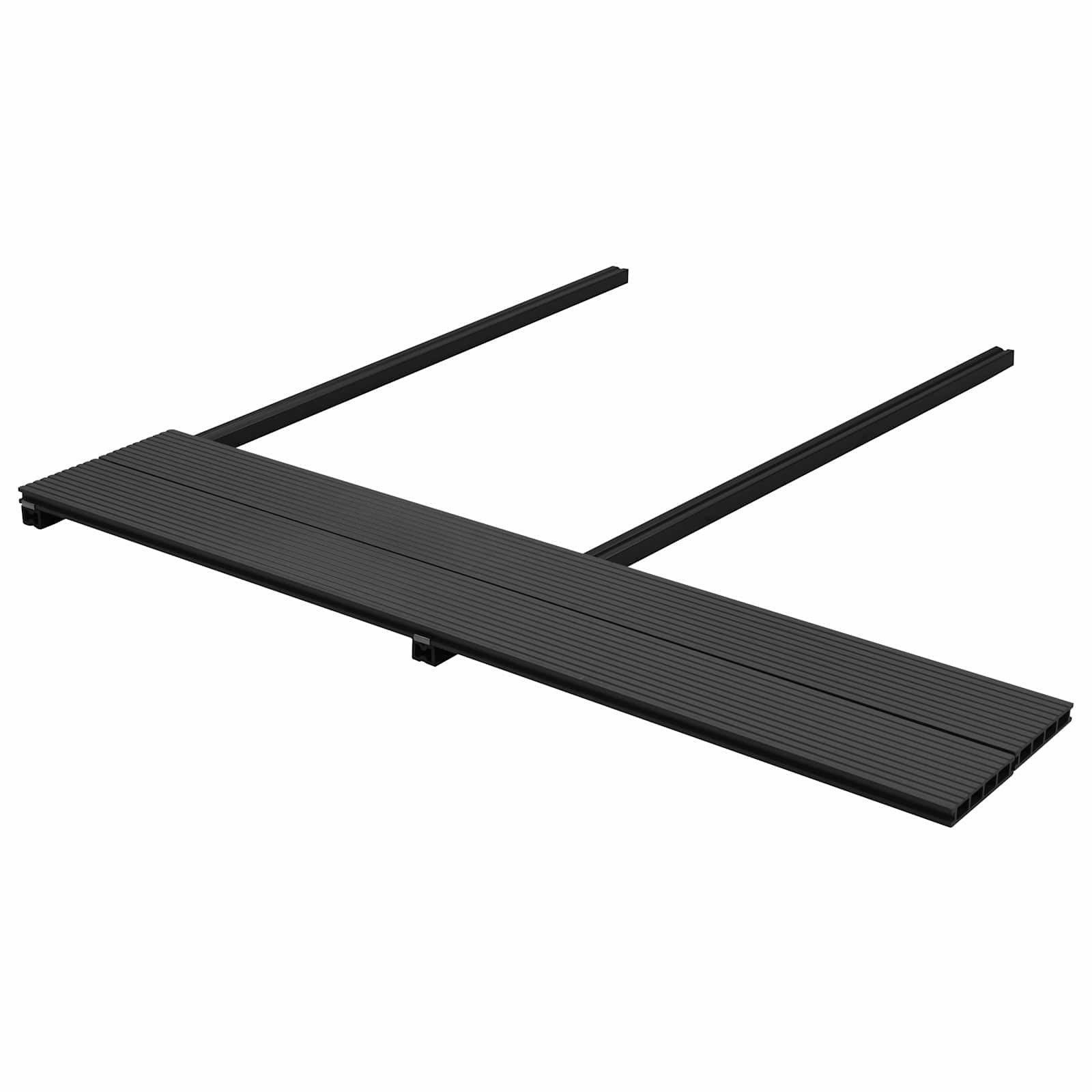 vidaXL Terrassendiele 30 pcs Schwarz WPC