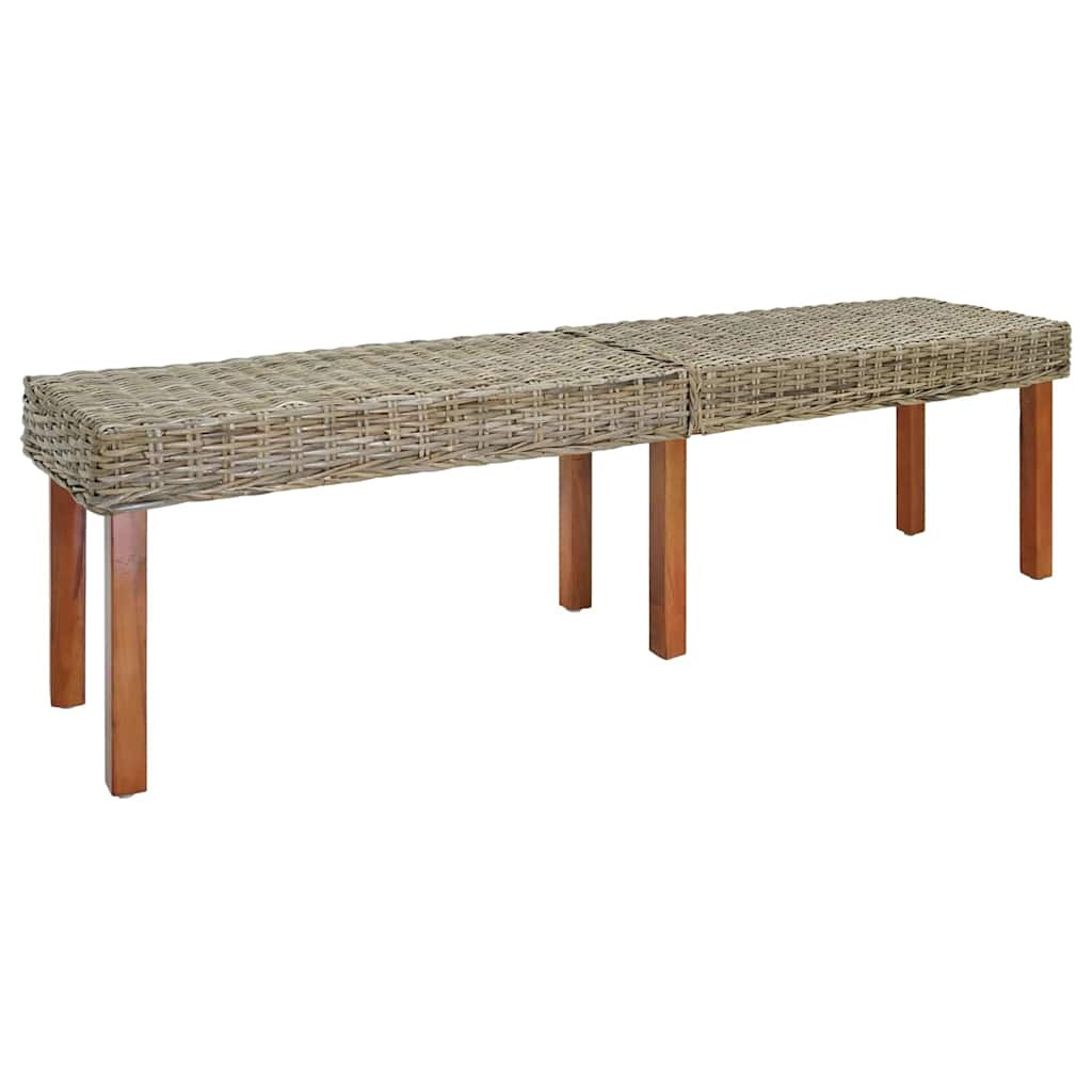 vidaXL Bank Natur 160 x 35 x 45 cm Massivholz Mango