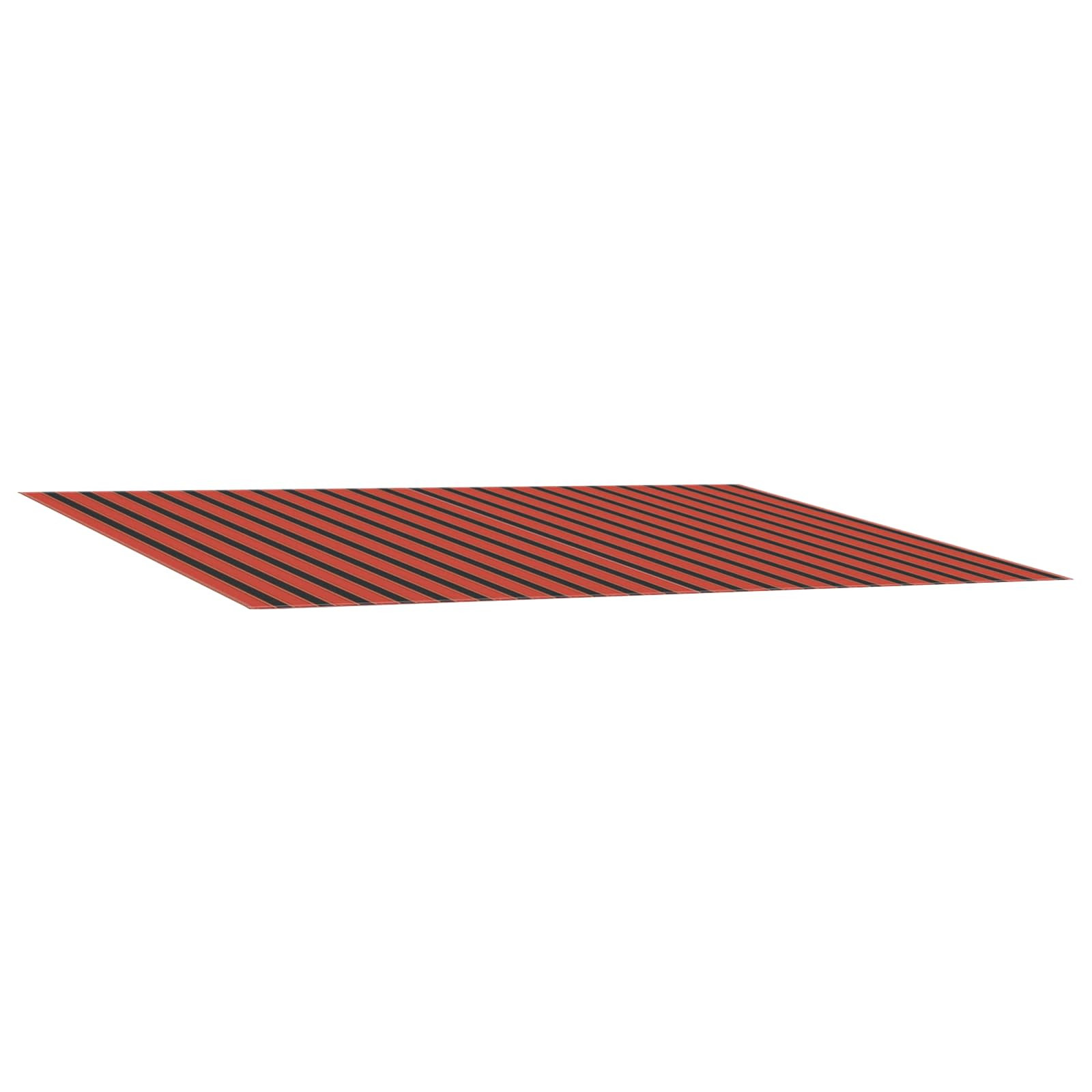 vidaXL Markisenersatzstoff Orange und Braun 300 x 250 cm Polyester